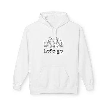 Let’s Go Camping Hoodie — Minimal Outdoor Adventure Pullover