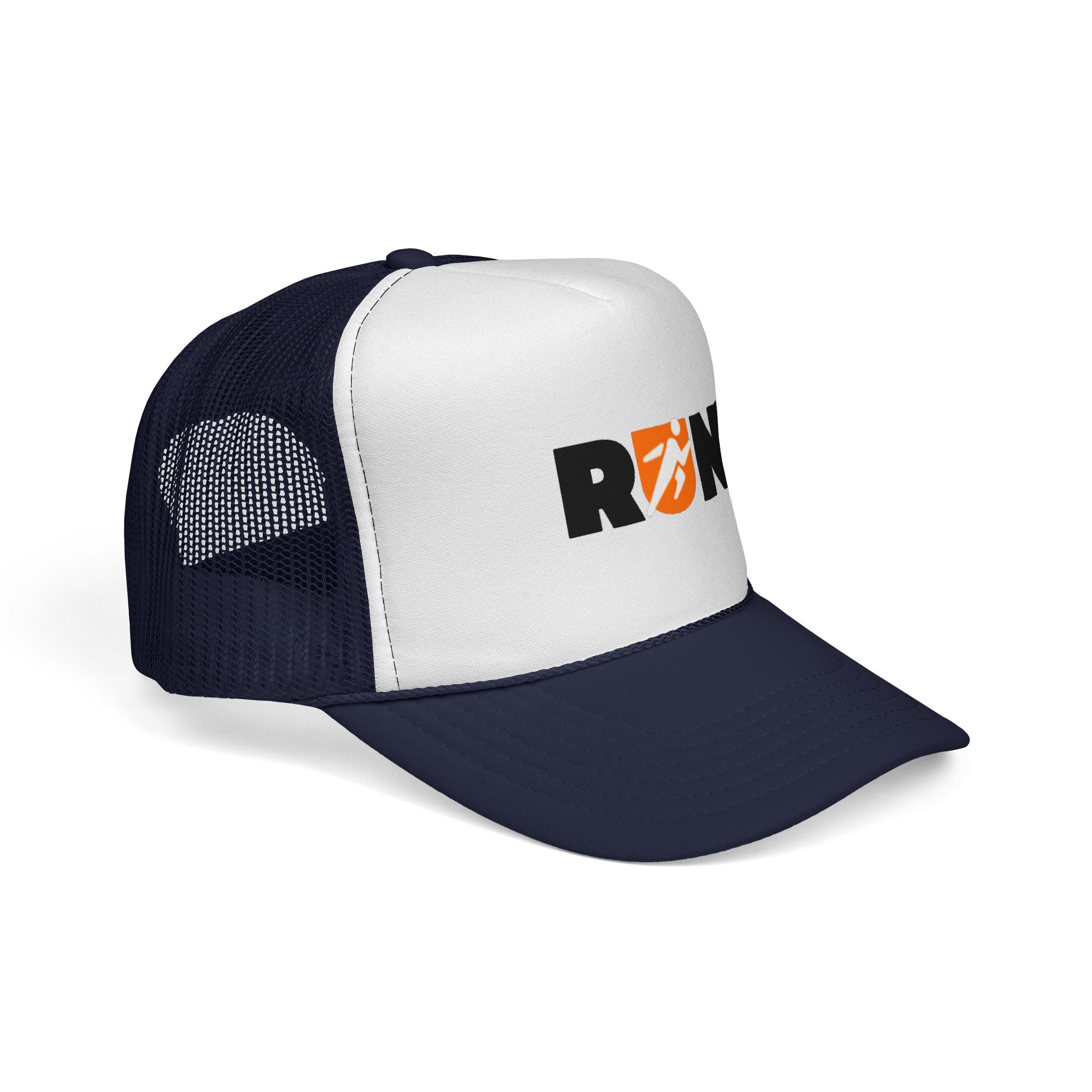Run Trucker Hat — Retro Runner Logo Cap