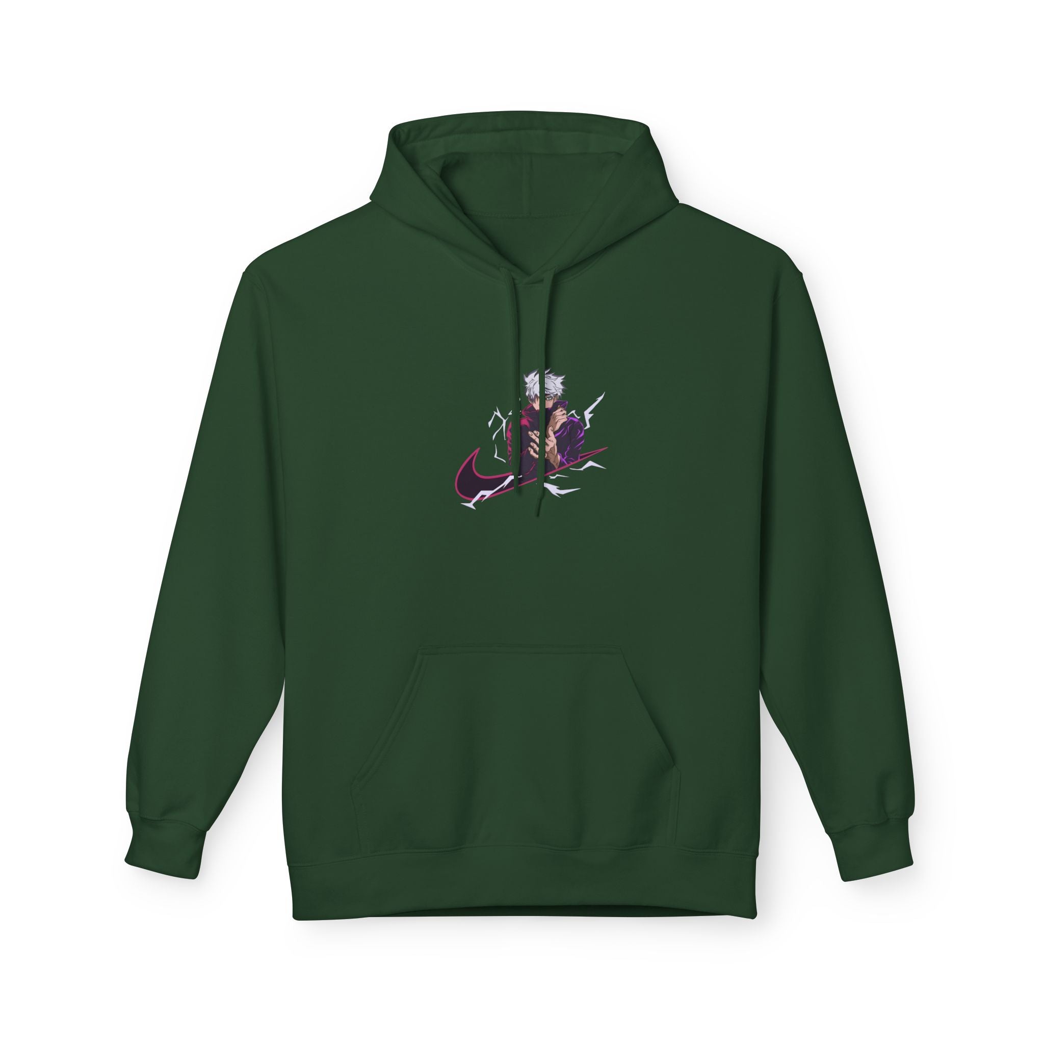 Trendy Unisex Fleece Hoodie with Artistic Design