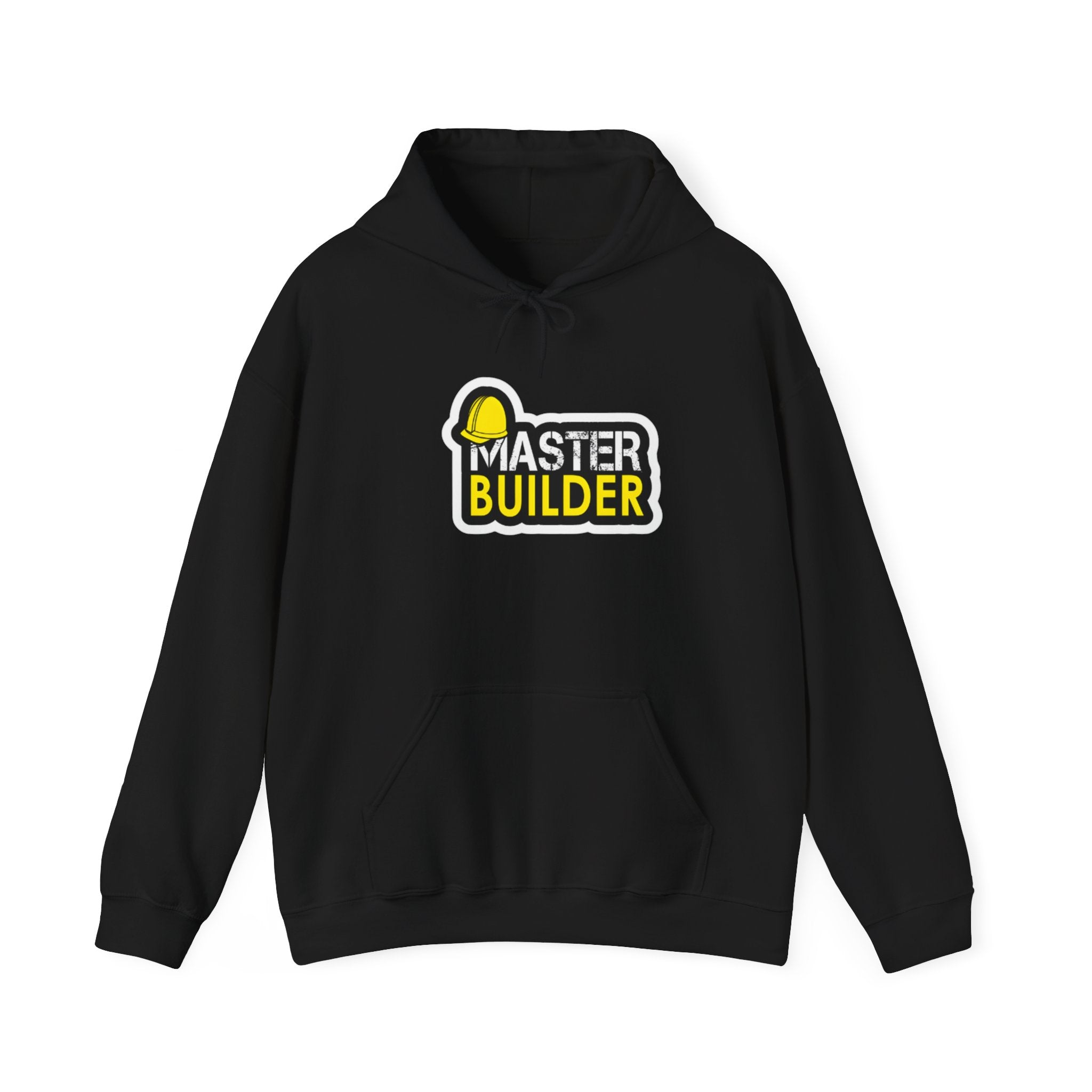Master Builder Hoodie — Construction Worker Hard Hat Graphic Sweatshirt