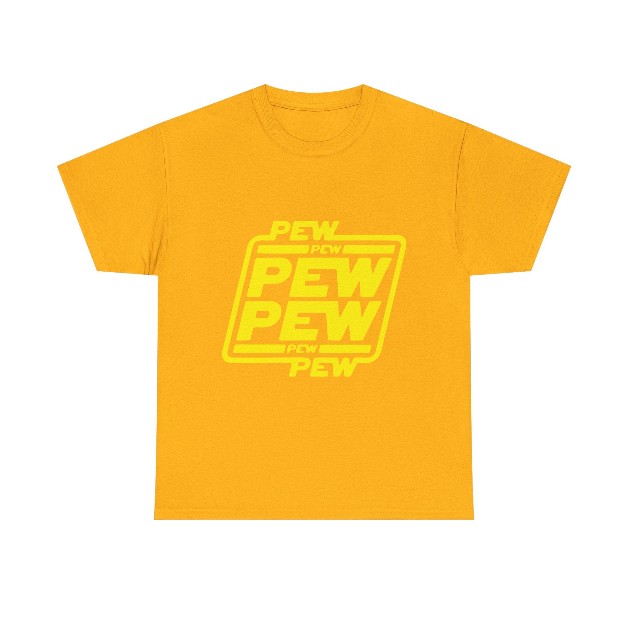 Playful Pew Pew Tee, Graphic T-Shirt, Casual Humor Top, Gift for Gamers, Unisex Cotton Tee, Fun Statement Shirt