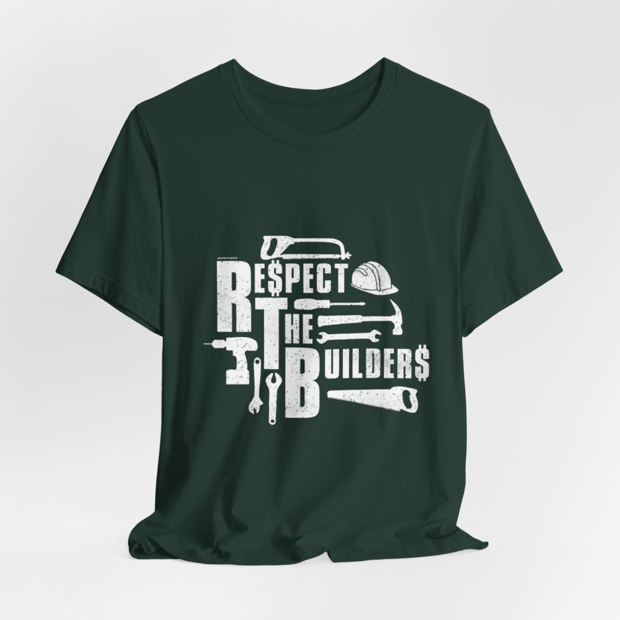 Respect The Builders T-Shirt – Construction Tools Graphic Tee