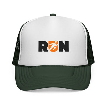 Run Trucker Hat — Retro Runner Logo Cap