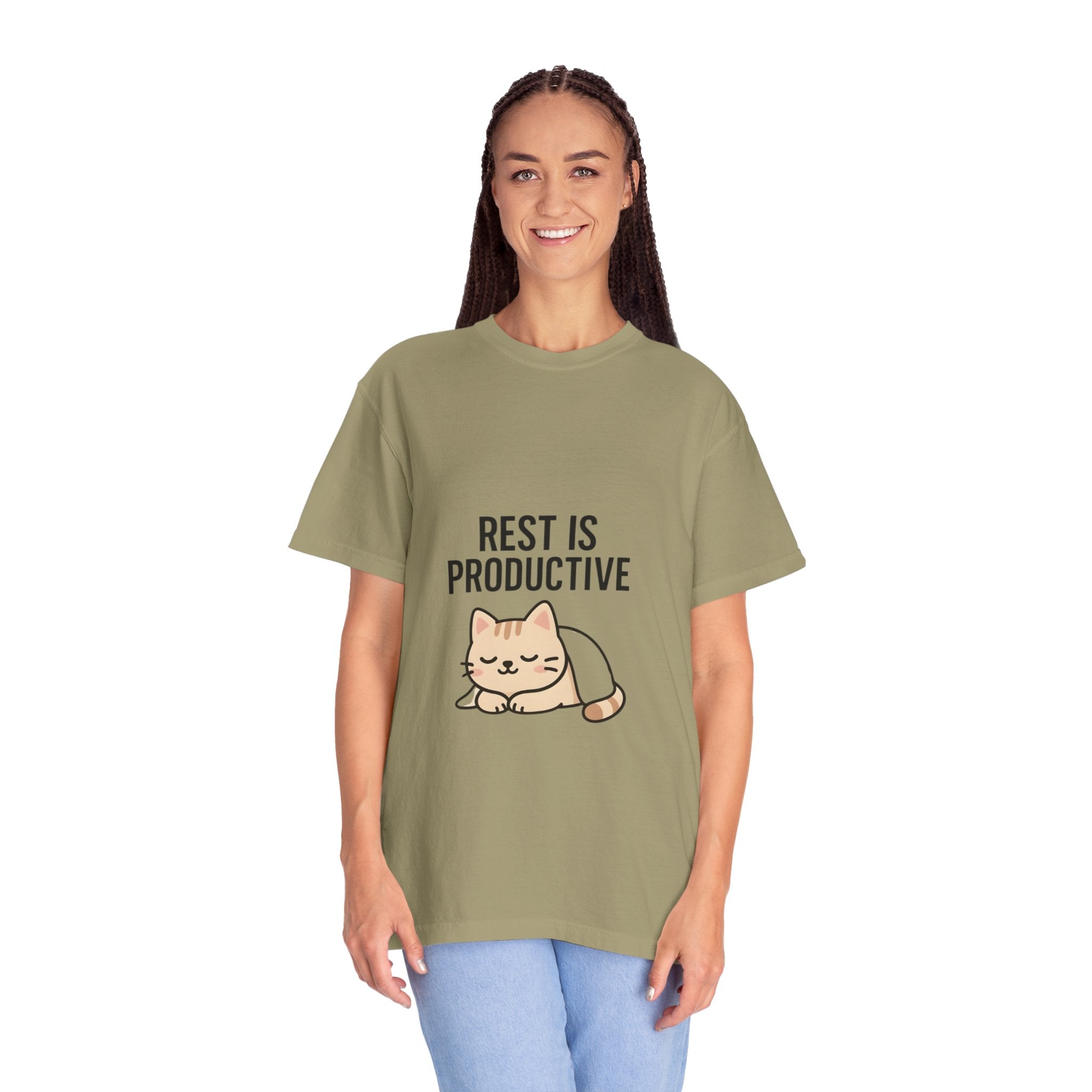 Rest Is Productive Cat T-Shirt