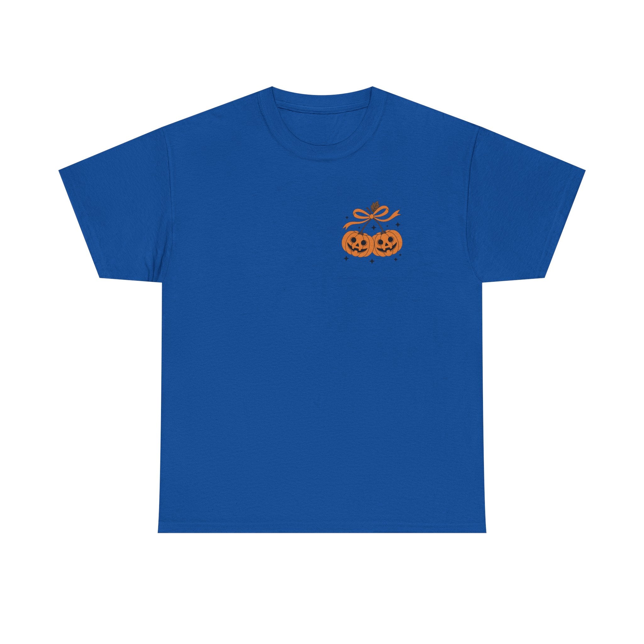 Halloween Ghost & Pumpkin Tee, Unisex Halloween Shirt, Spooky T-Shirt, Fall Fashion, Trick or Treat Top, Seasonal Apparel