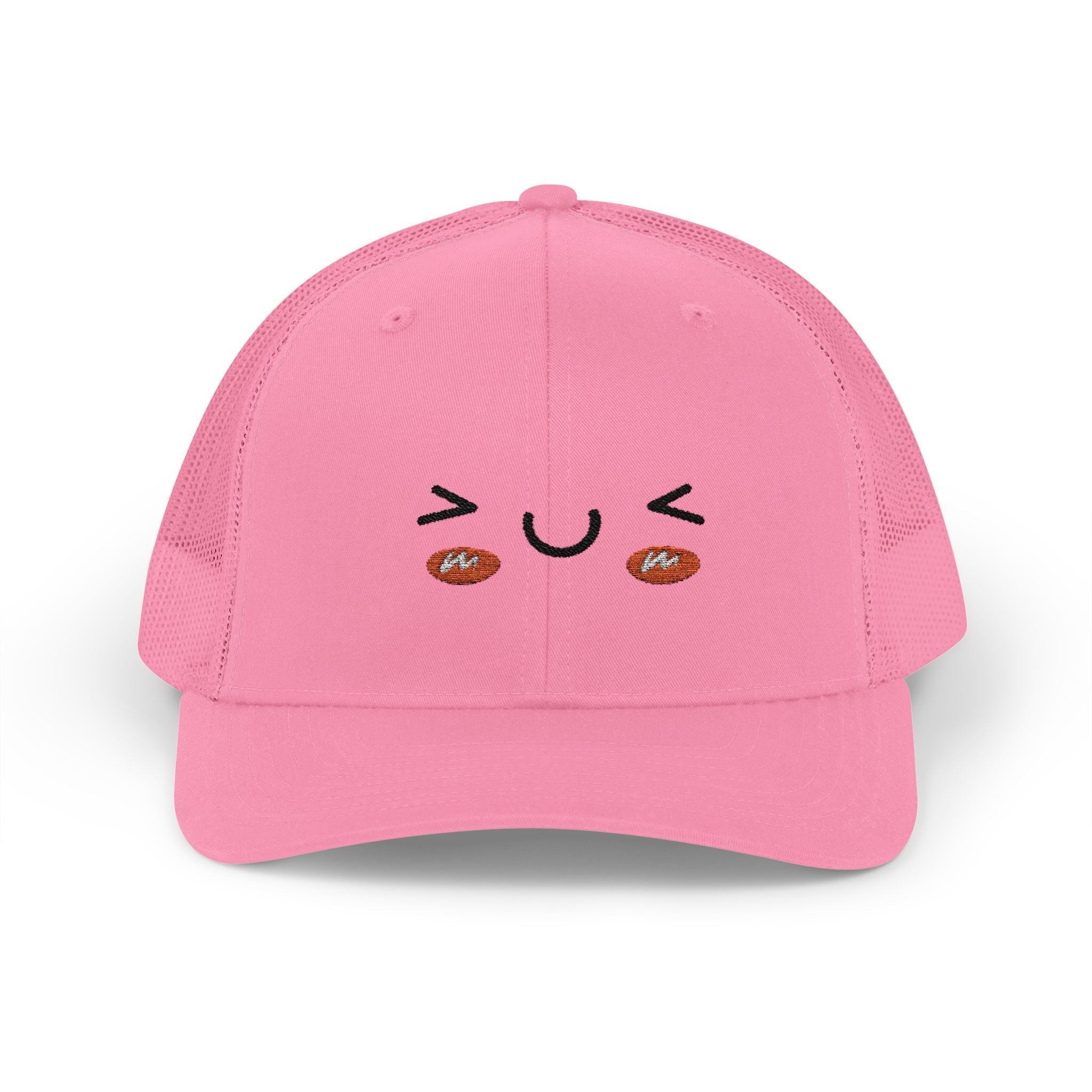 Kawaii Blushing Face Snapback Trucker Cap