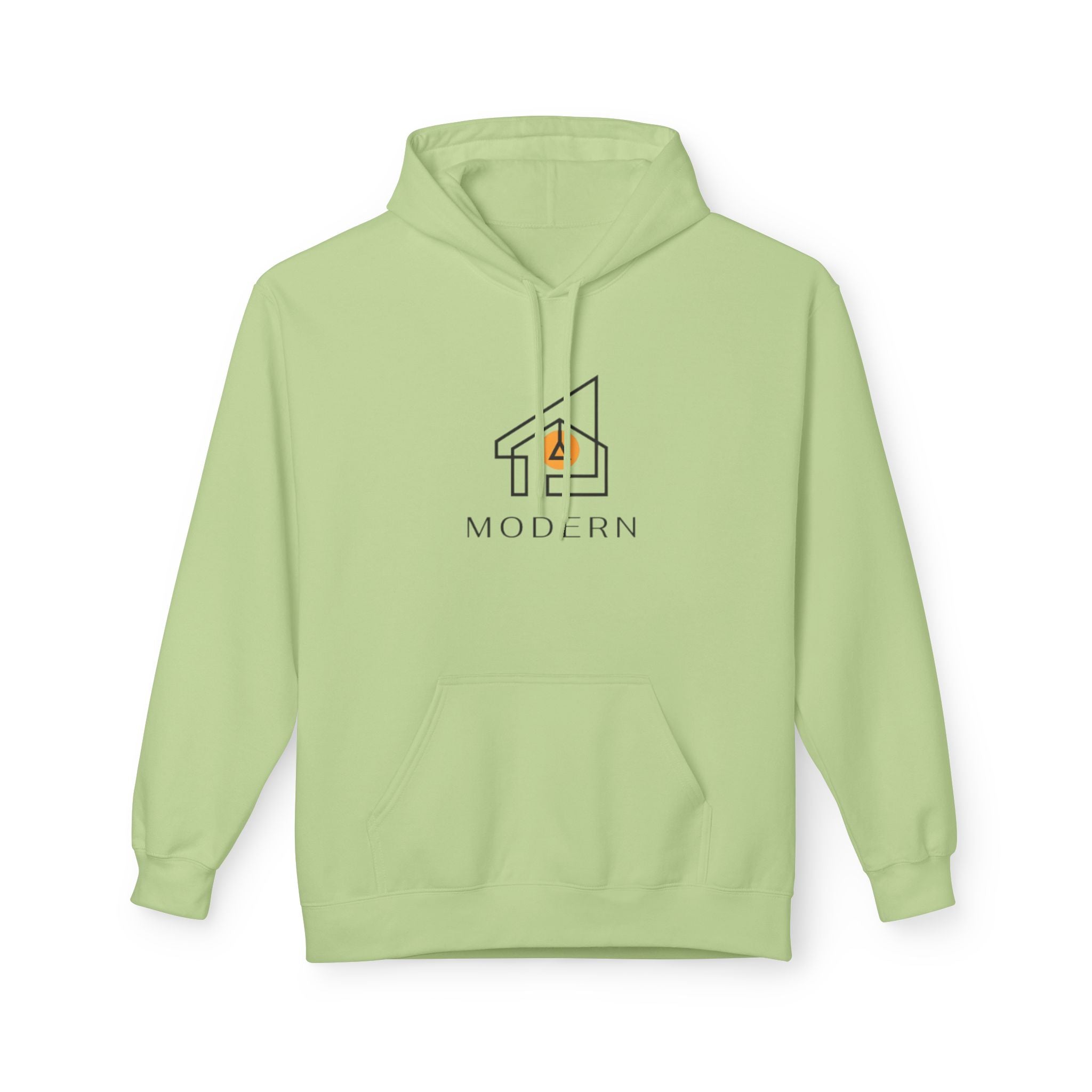 Modern House Logo Hoodie — Minimalist Real Estate Graphic Sweatshirt