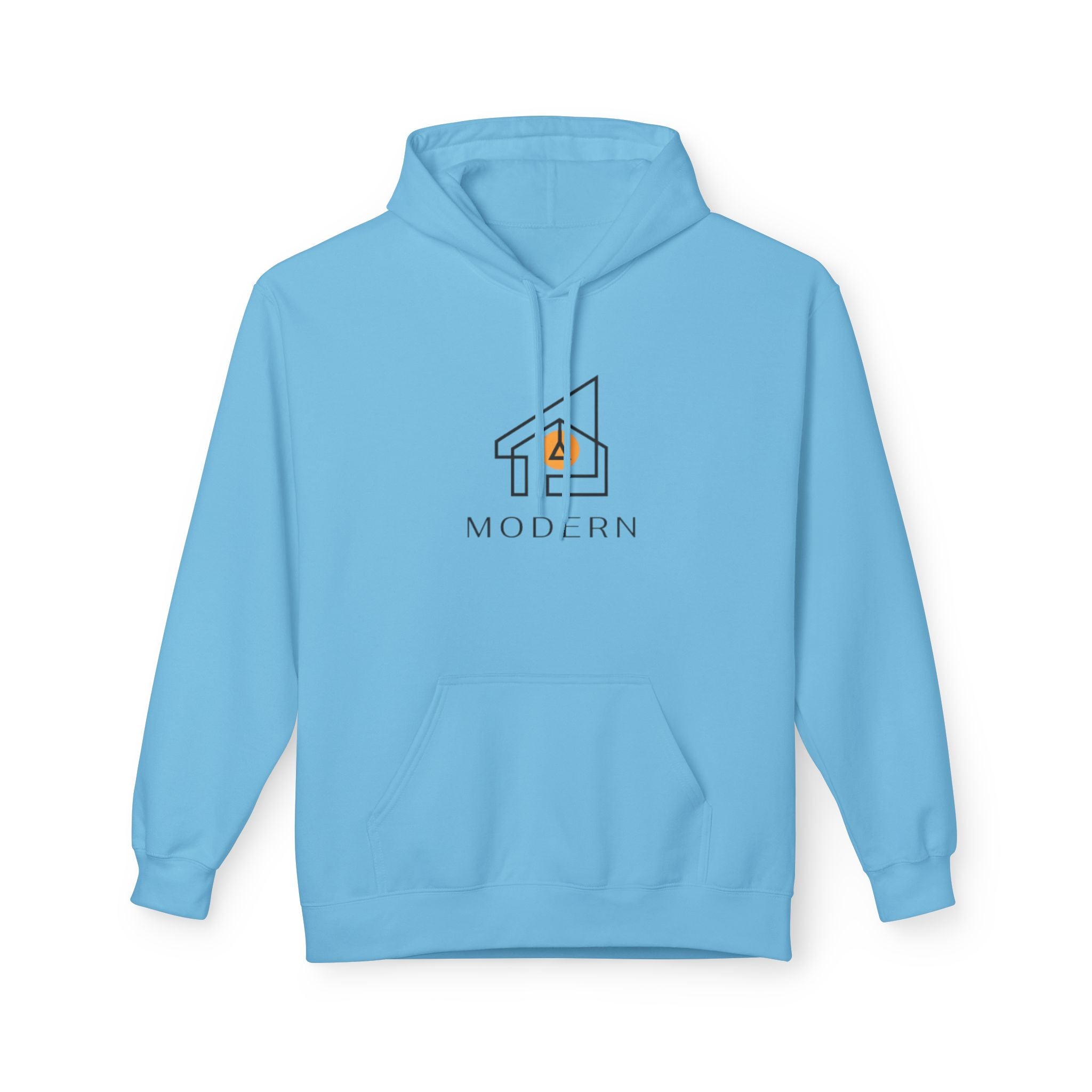 Modern House Logo Hoodie — Minimalist Real Estate Graphic Sweatshirt