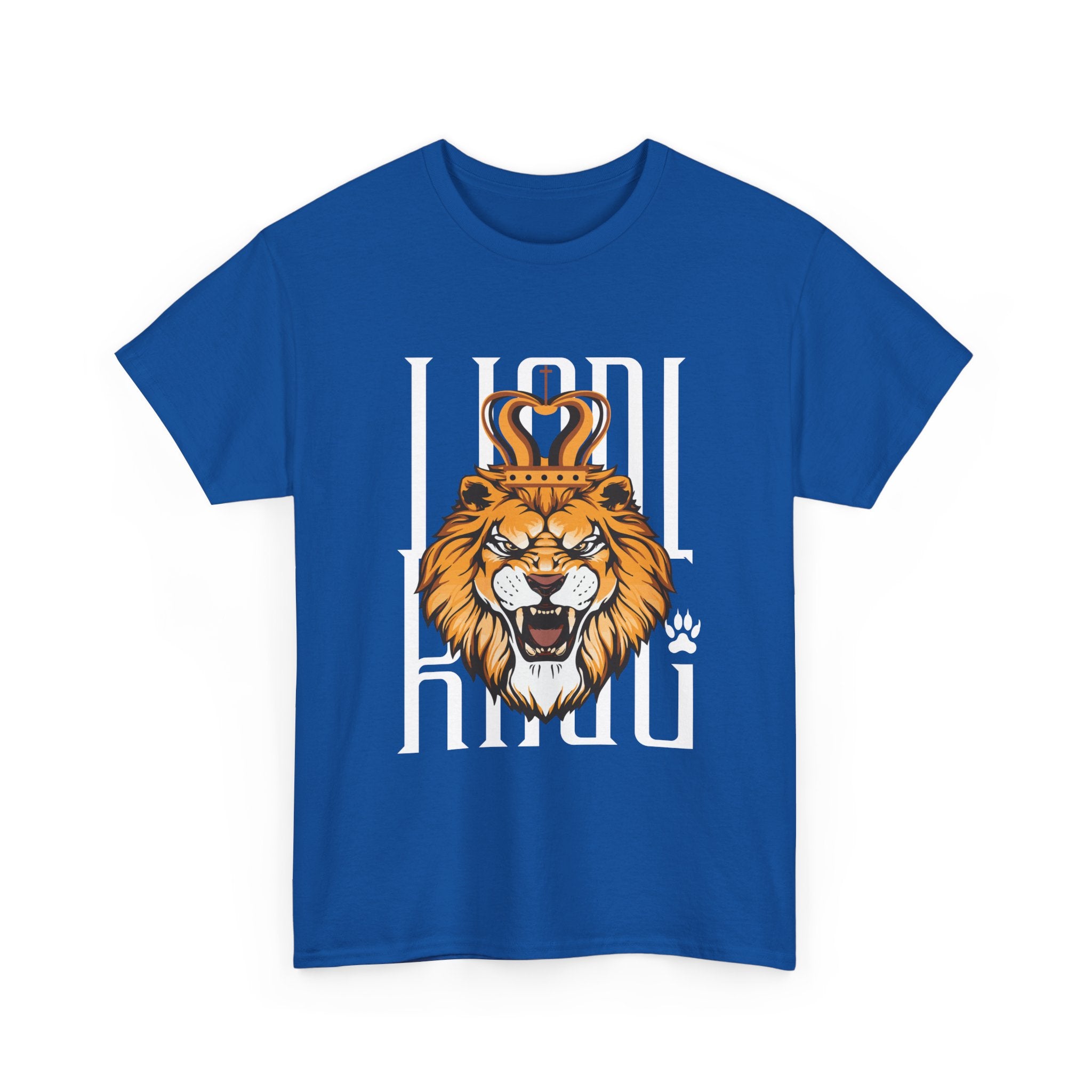 Bold Lion King Graphic Tee | Unisex Heavy Cotton Shirt for Animal Lovers, Gifts for Him, Funny T-Shirt, Wardrobe Essential, Casual Wear