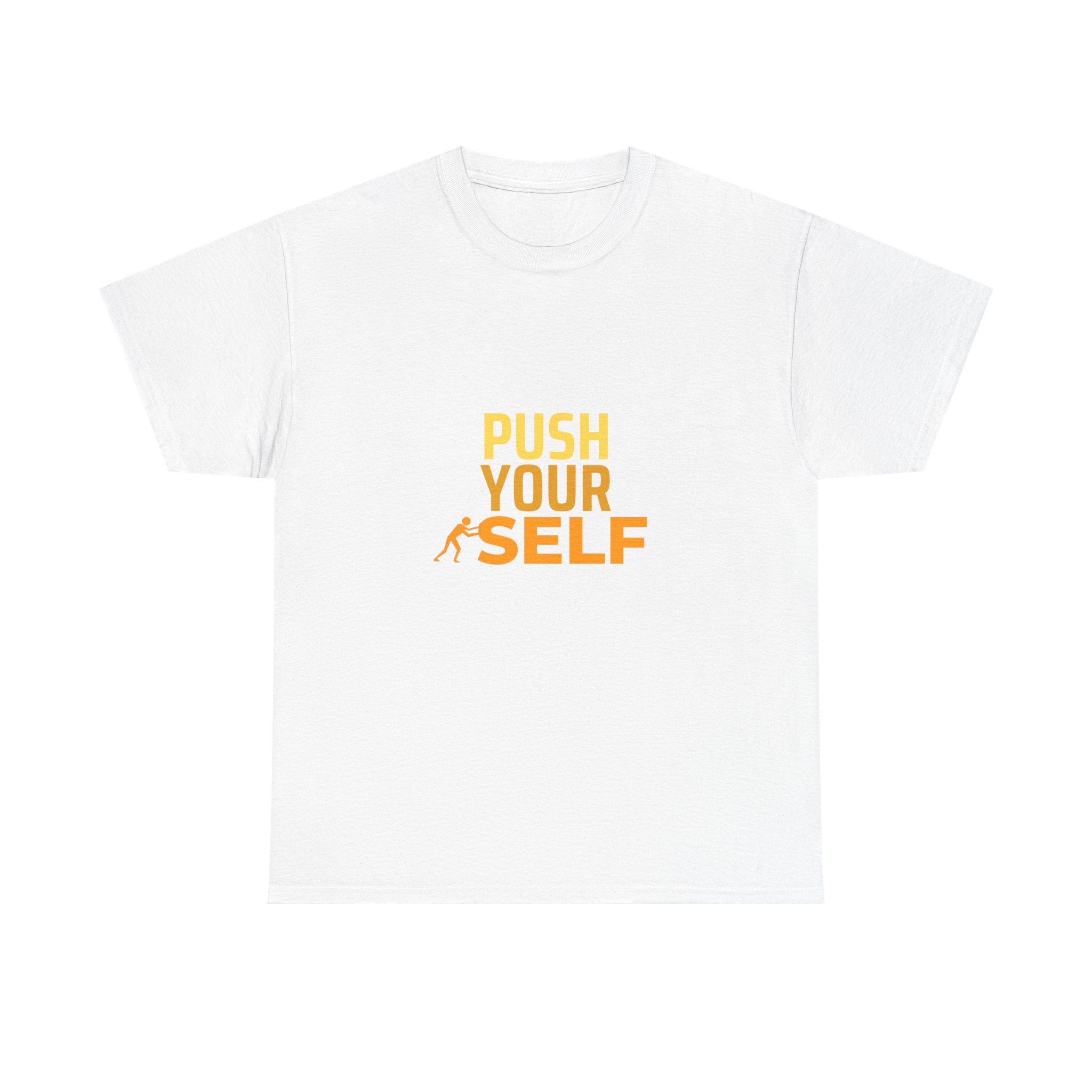 Motivational "Push Your Self" T-Shirt — Fitness Workout Tee