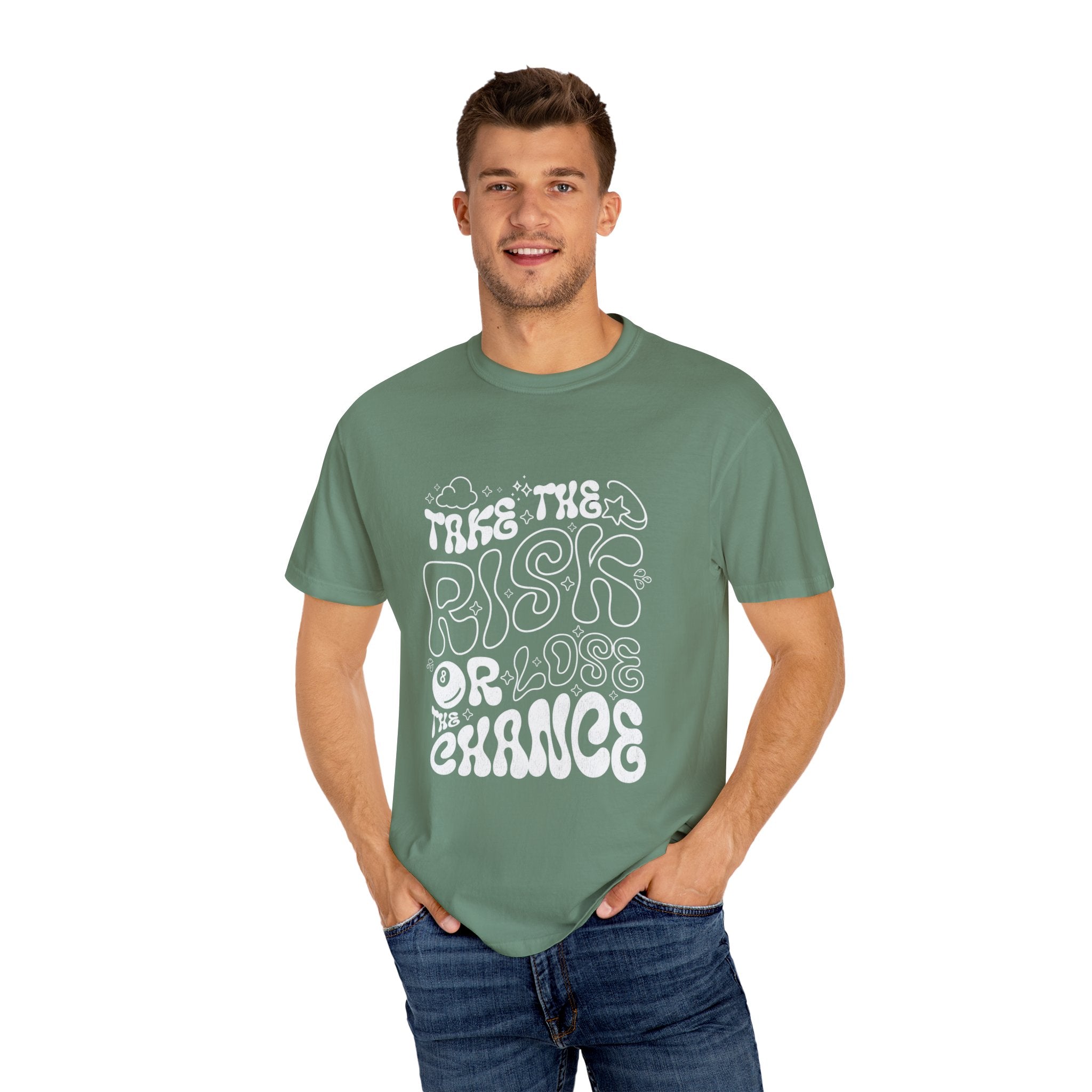 Motivational Unisex T-Shirt: 'Take the Risk or Lose the Chance'