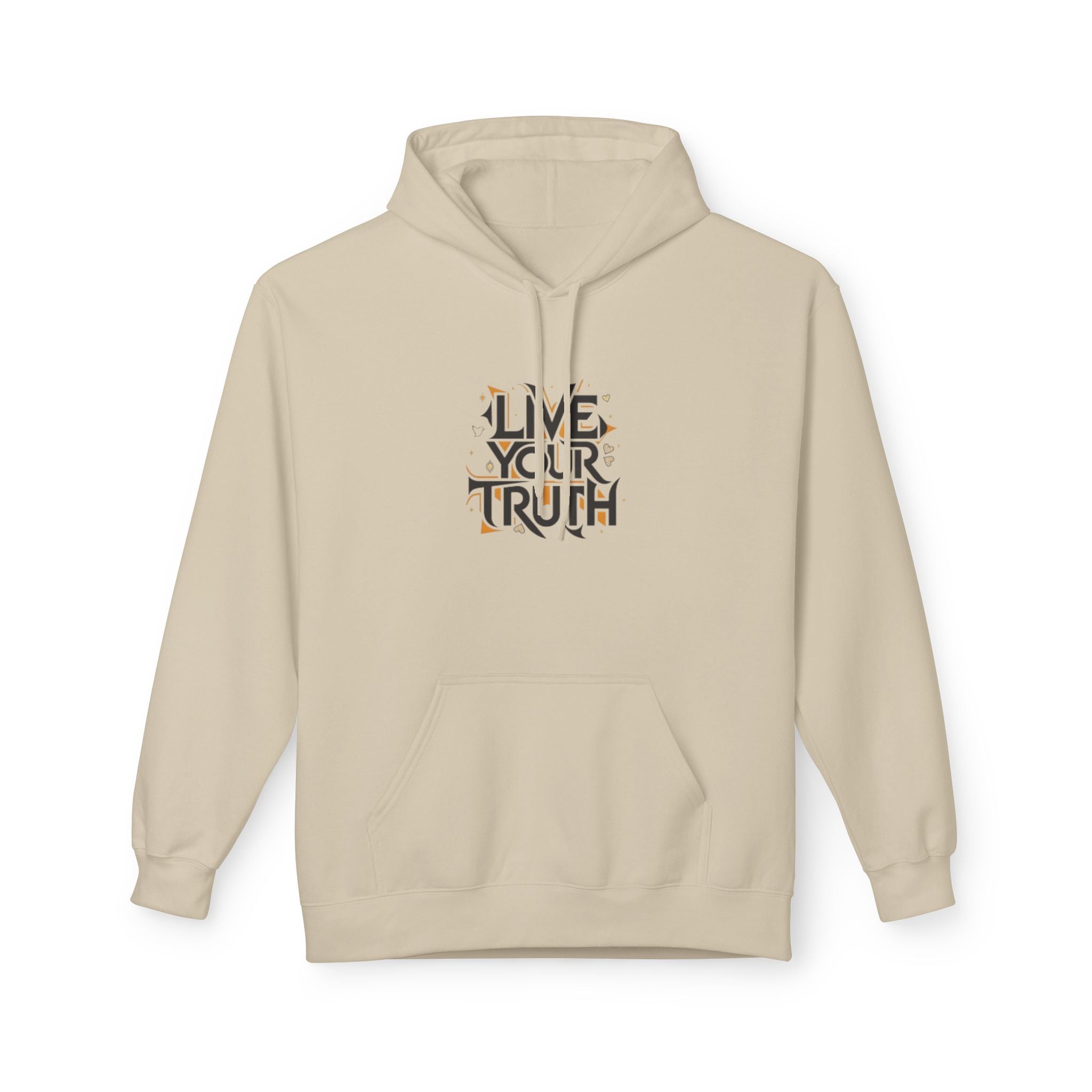 Live Your Truth Hoodie — Inspirational Graphic Pullover for Self-Expression