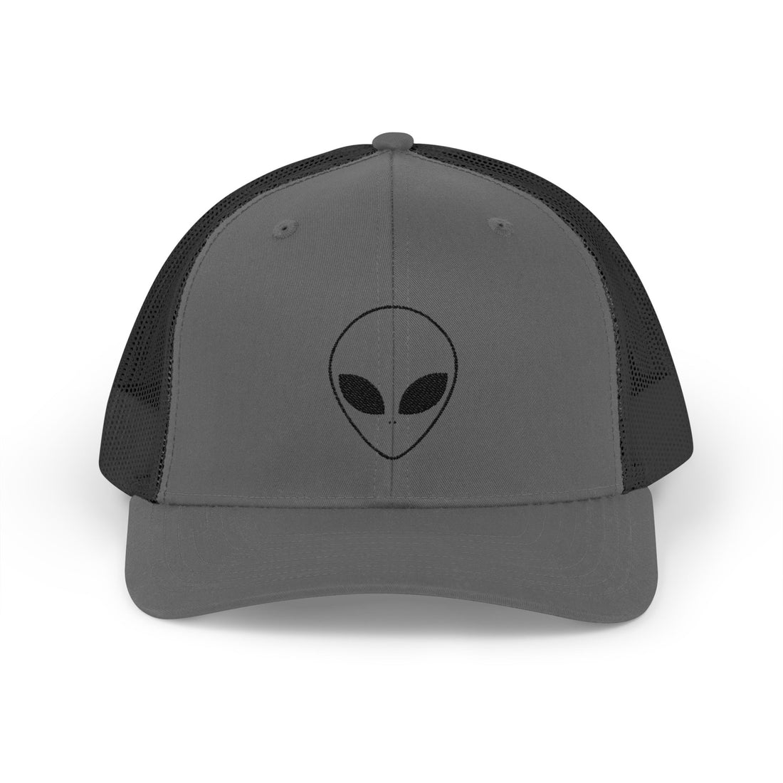 Alien Embroidered Snapback Trucker Cap, Cool Hat, Unique Gift for UFO Lovers, Casual Wear, Festival Fashion, Fun Accessory