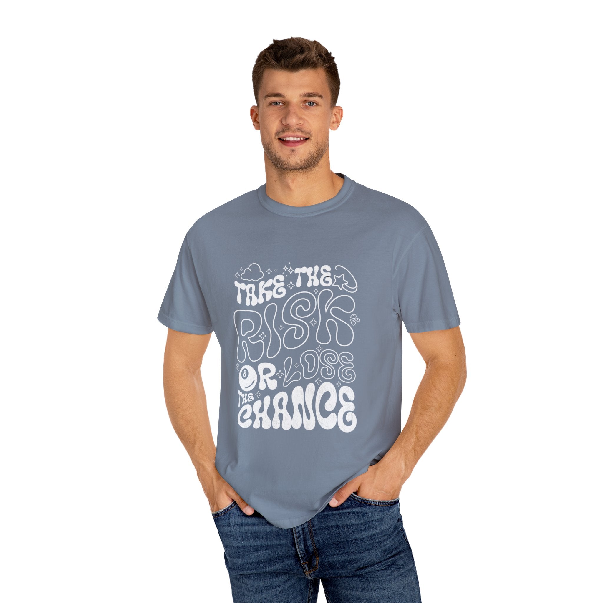 Motivational Unisex T-Shirt: 'Take the Risk or Lose the Chance'