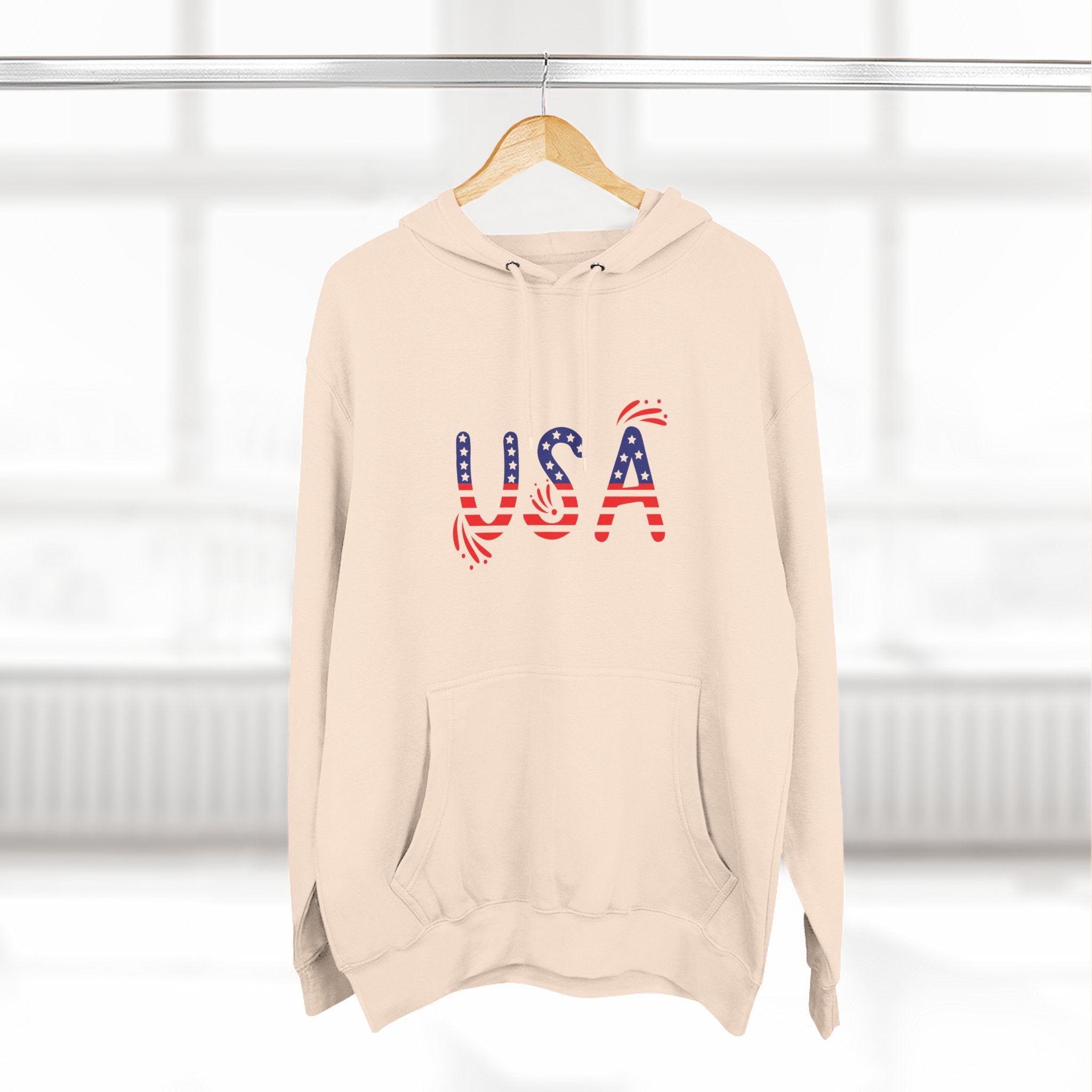 Patriotic USA Fleece Hoodie