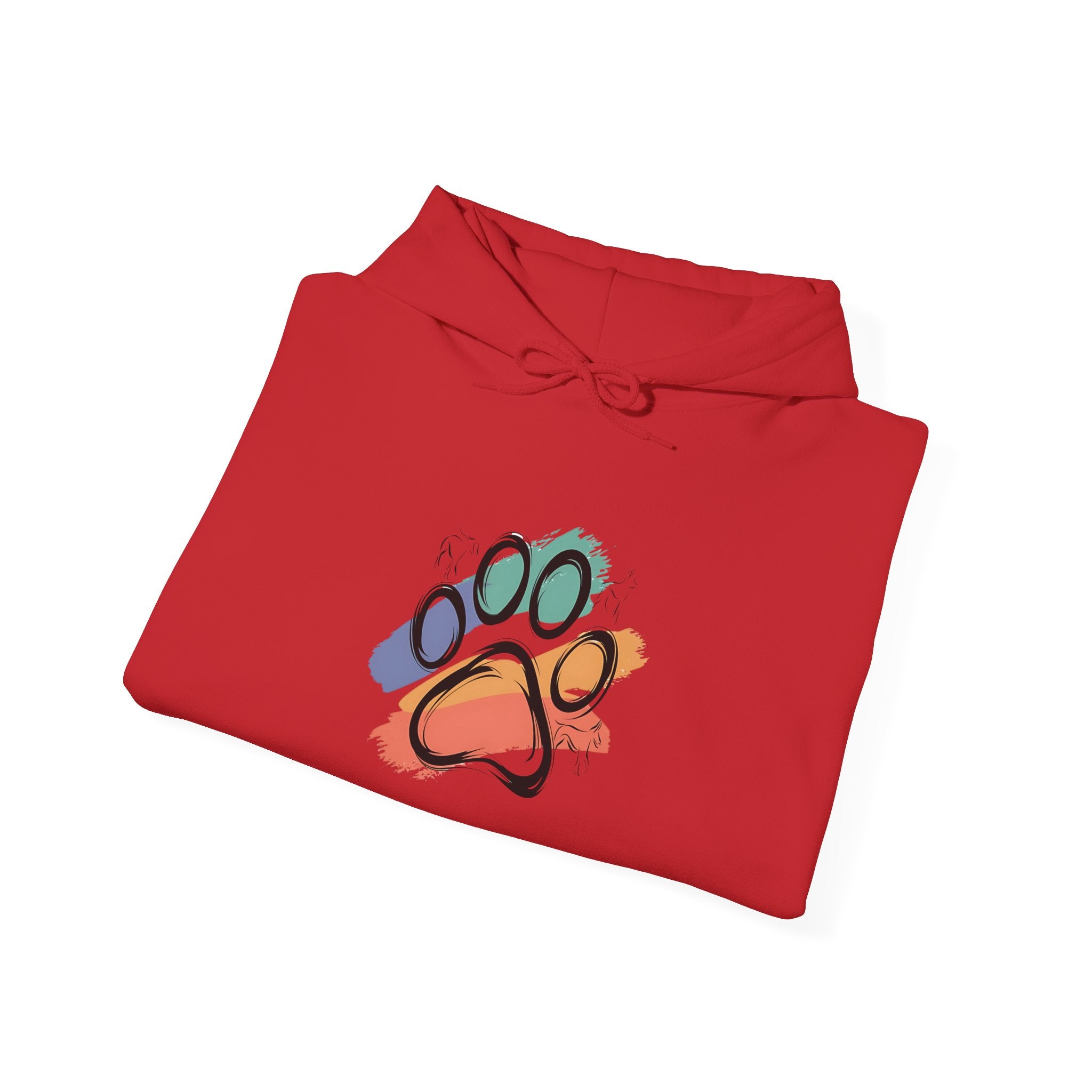 Colorful Paw Print Hoodie for Animal Lovers | Cozy Sweatshirt for Pet Owners | Gift for Dog Lovers | Funny Pet Apparel