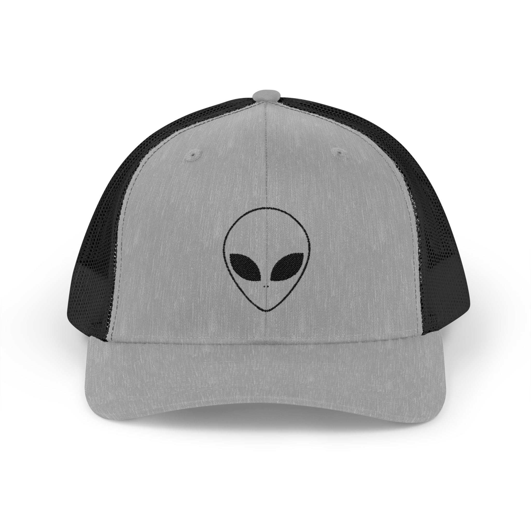 Alien Embroidered Snapback Trucker Cap, Cool Hat, Unique Gift for UFO Lovers, Casual Wear, Festival Fashion, Fun Accessory