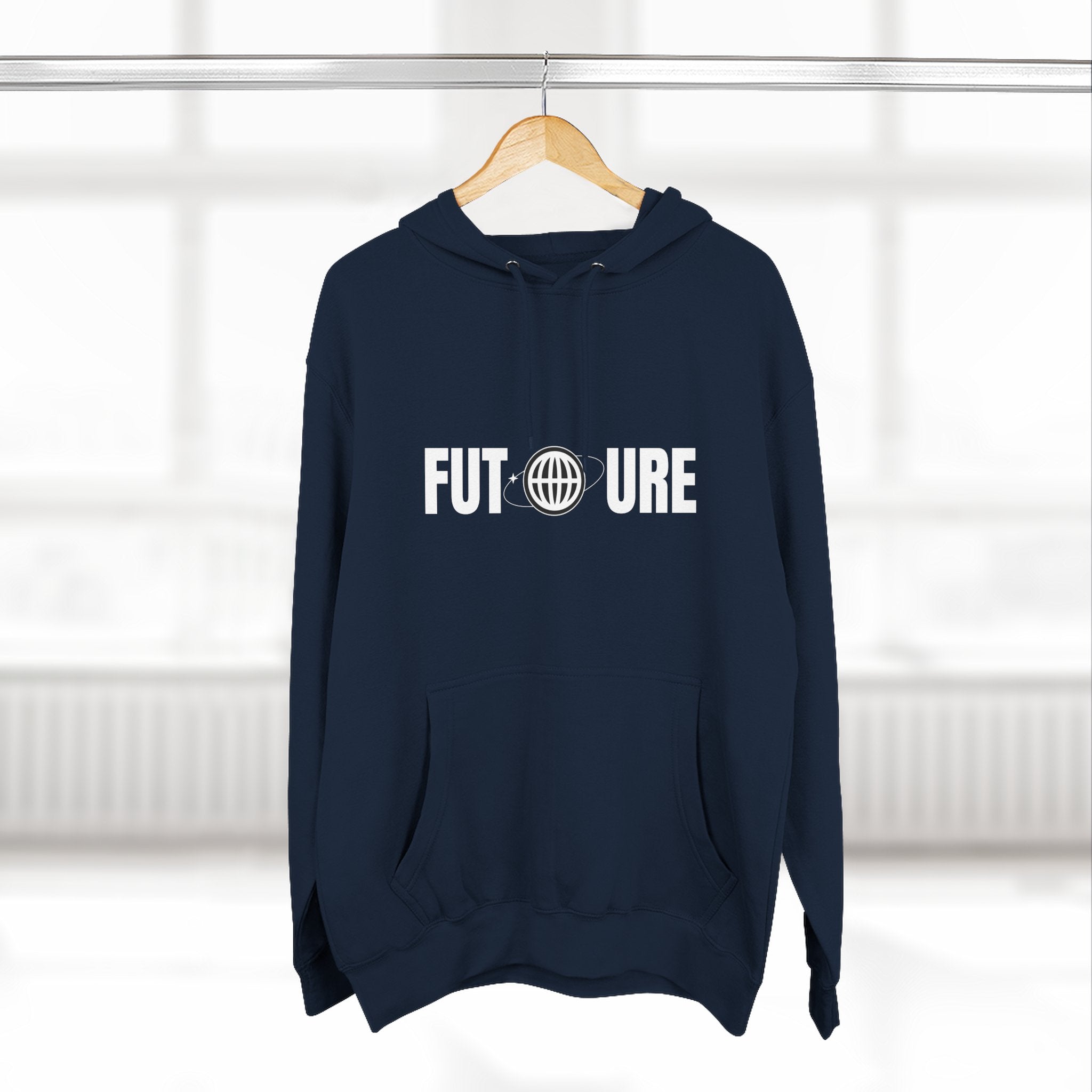 Future Logo Hoodie — Minimalist Graphic Fleece Pullover