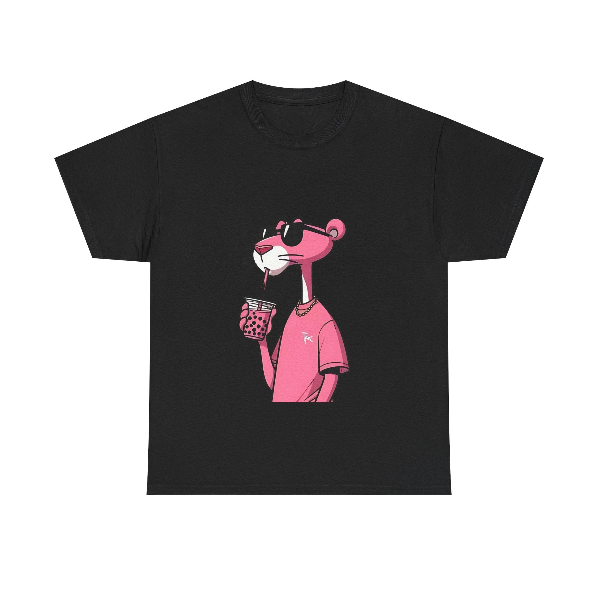 Chill Vibes Unisex Tee | Fun Summer Shirt, Casualwear, Gift for Friends, Beach Outing, Pink Panther Design