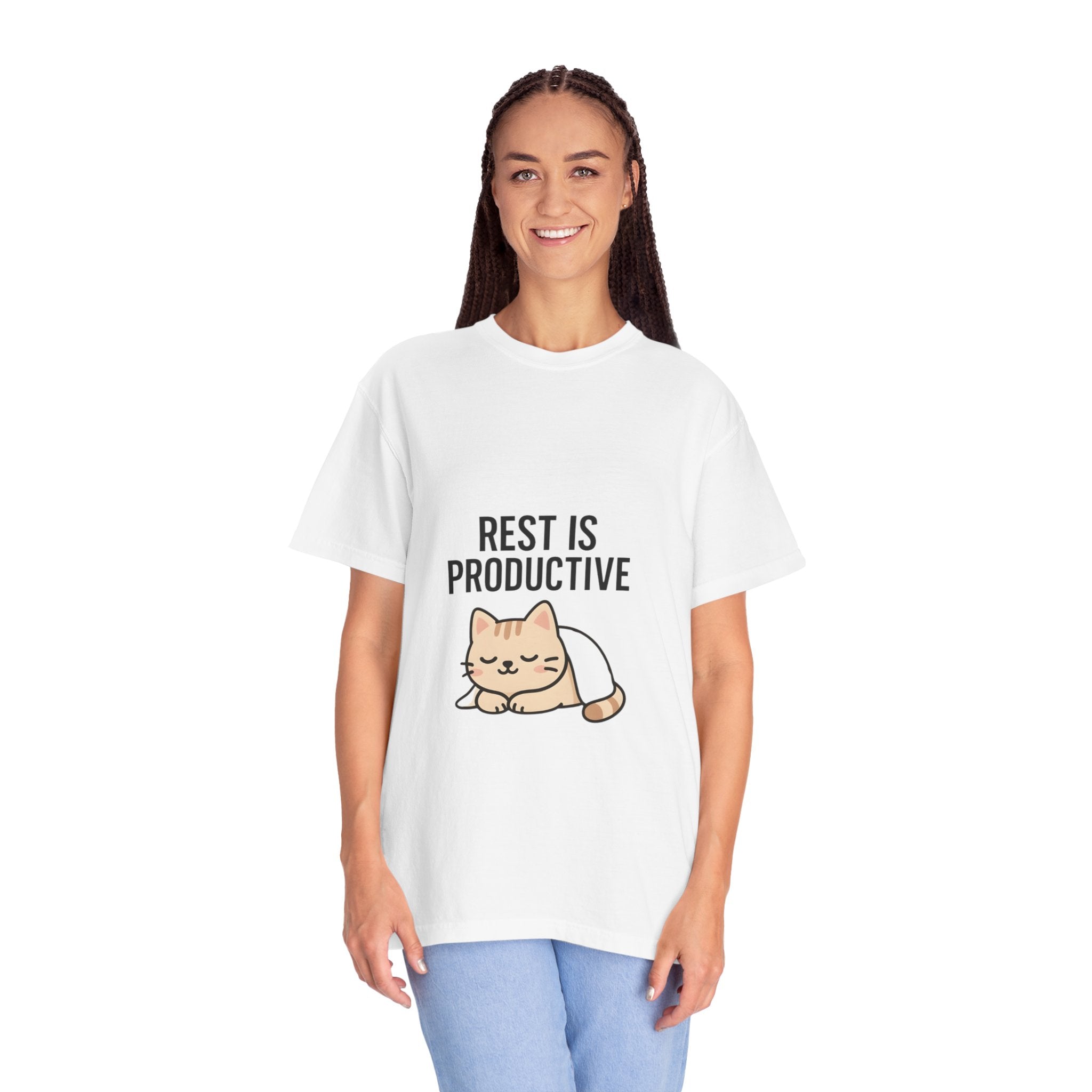 Rest Is Productive Cat T-Shirt