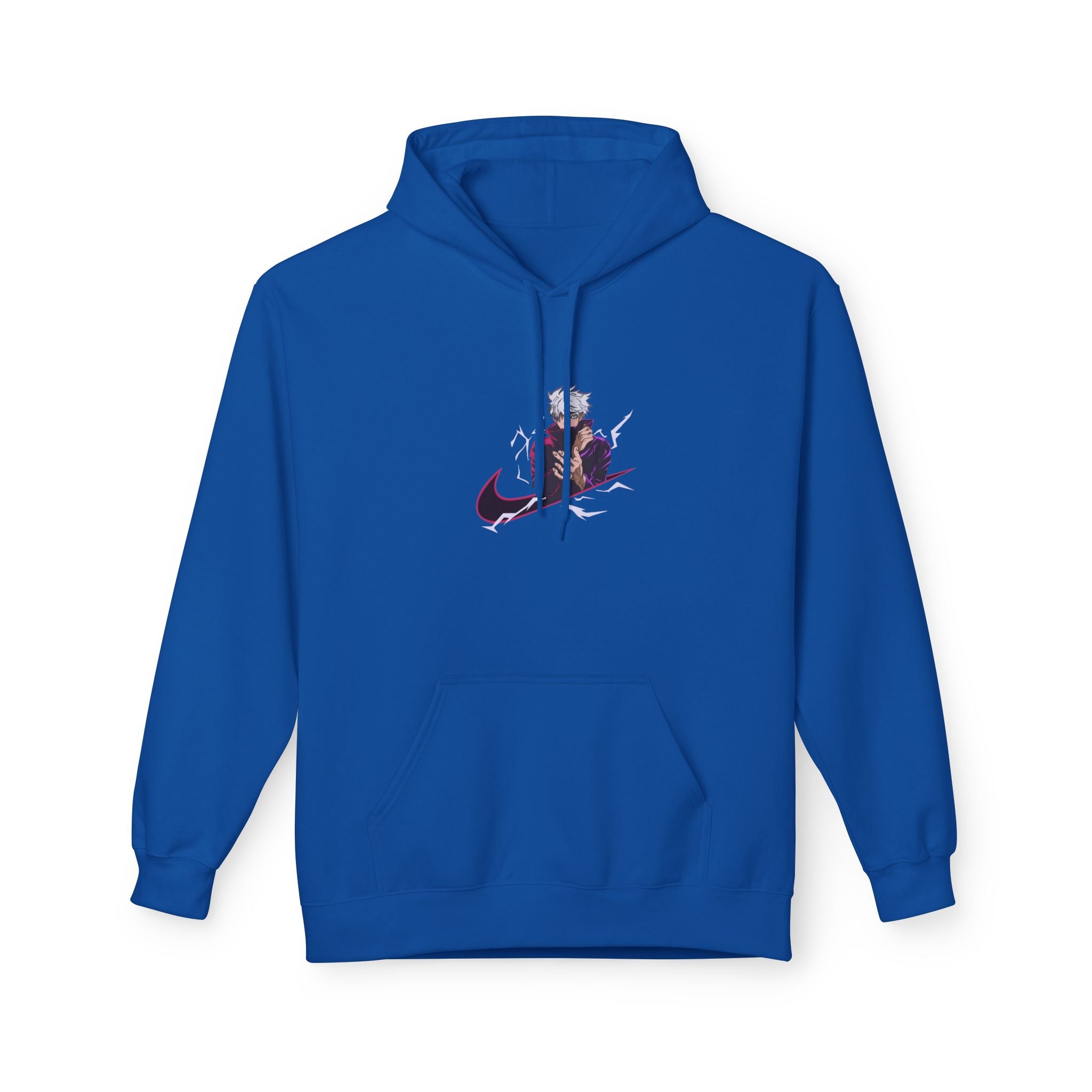 Trendy Unisex Fleece Hoodie with Artistic Design