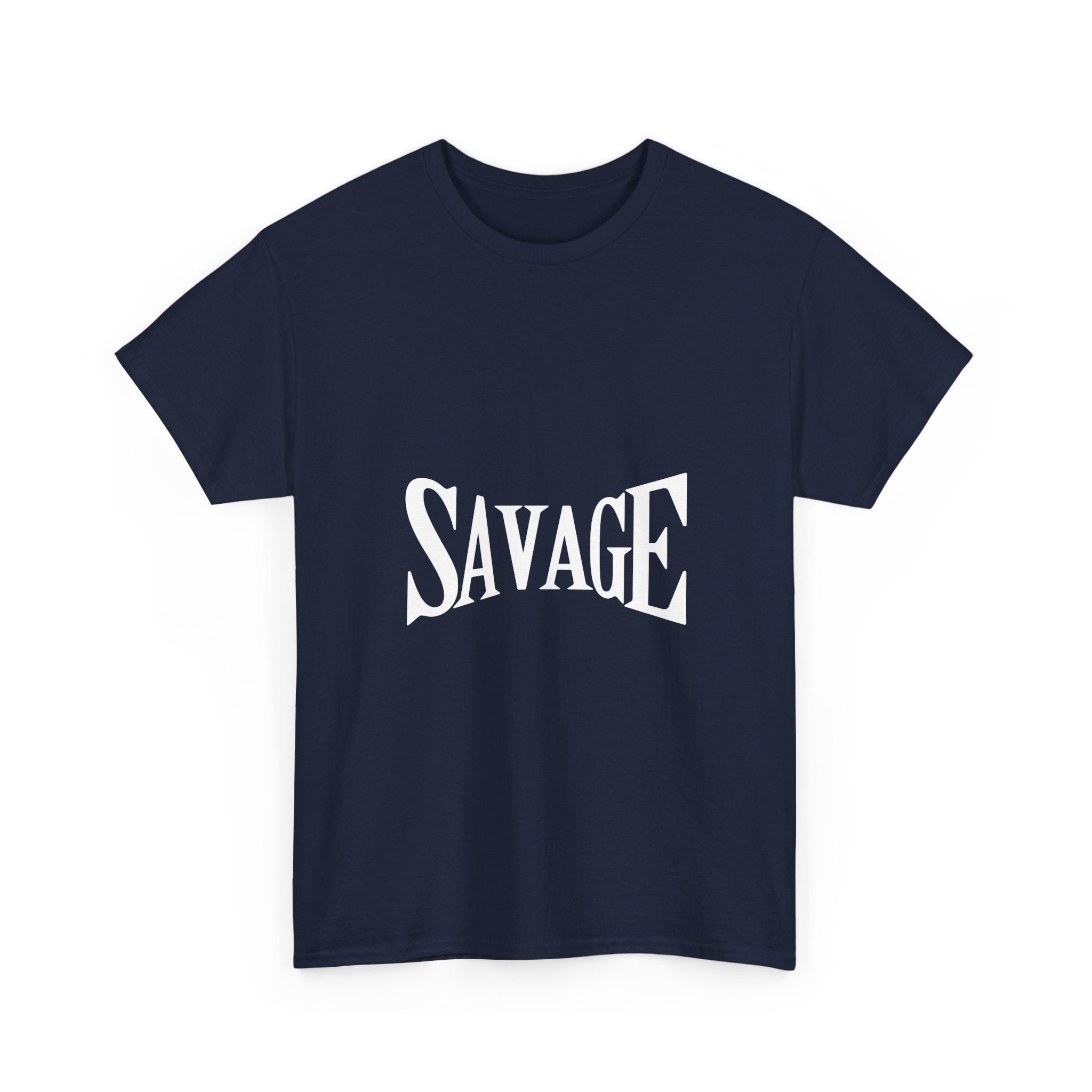 Savage Unisex Heavy Cotton Tee - Bold Graphic Tee, Casual Streetwear, Perfect for Gifts, Everyday Wear, Fashion Statement