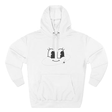 Smiley Face Fleece Hoodie - Cozy Unisex Sweatshirt for All Ages