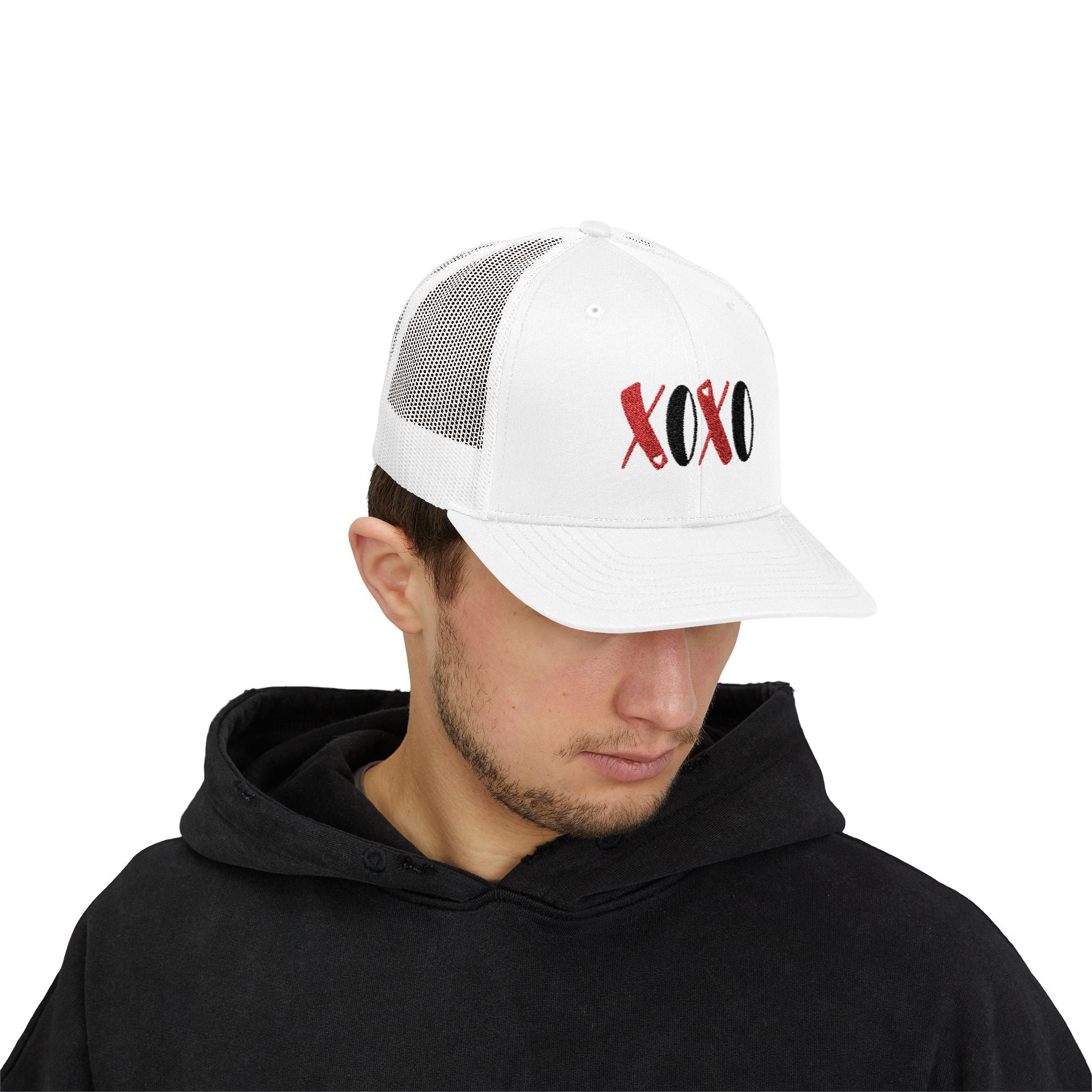 XOXO Trucker Cap - Embroidered Valentine Snapback Hat