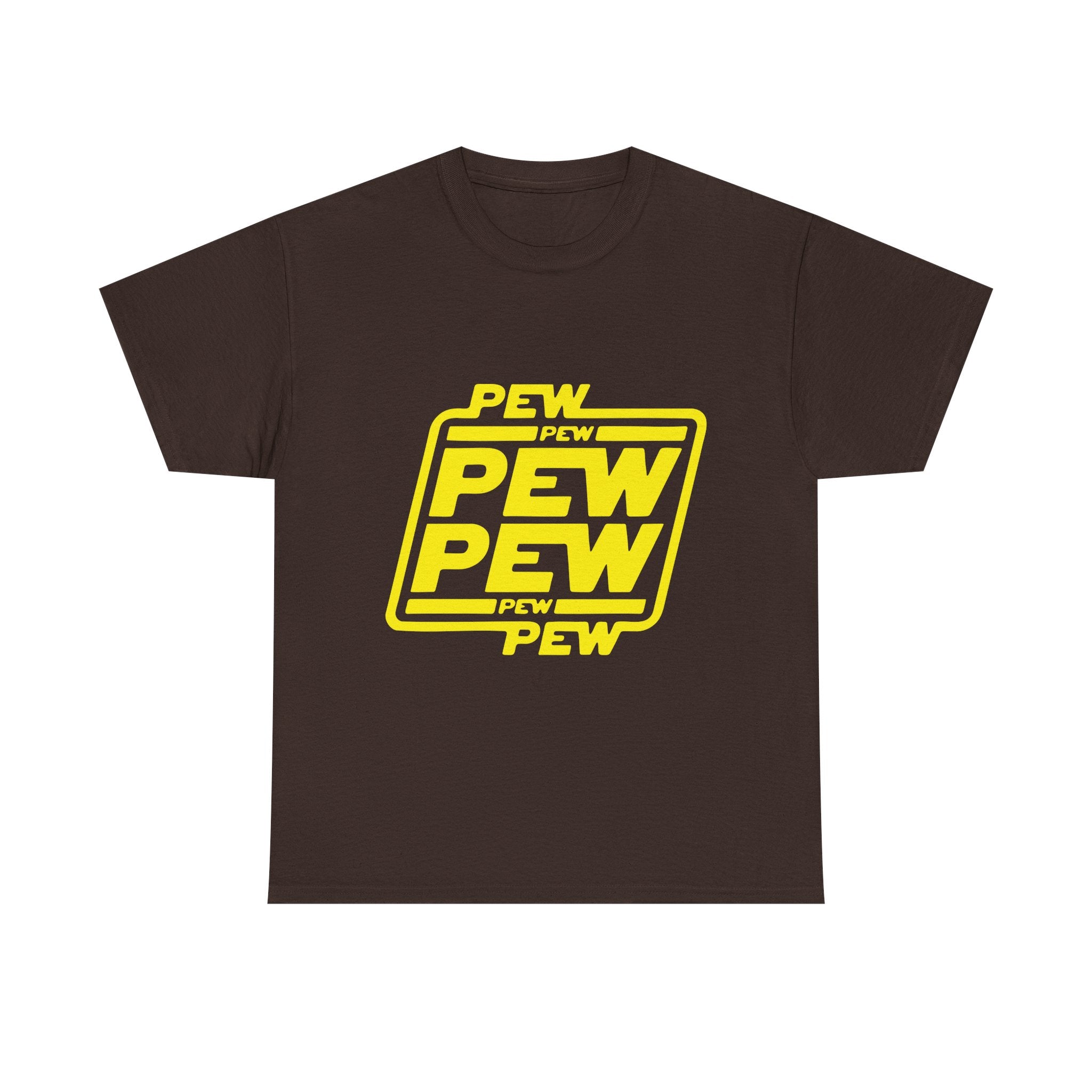 Playful Pew Pew Tee, Graphic T-Shirt, Casual Humor Top, Gift for Gamers, Unisex Cotton Tee, Fun Statement Shirt