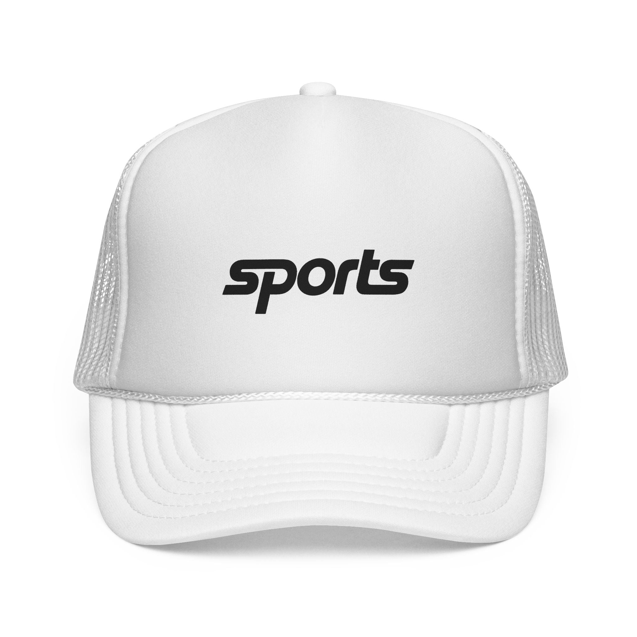 Red 'sports' Trucker Cap — Retro Athletic Mesh Hat