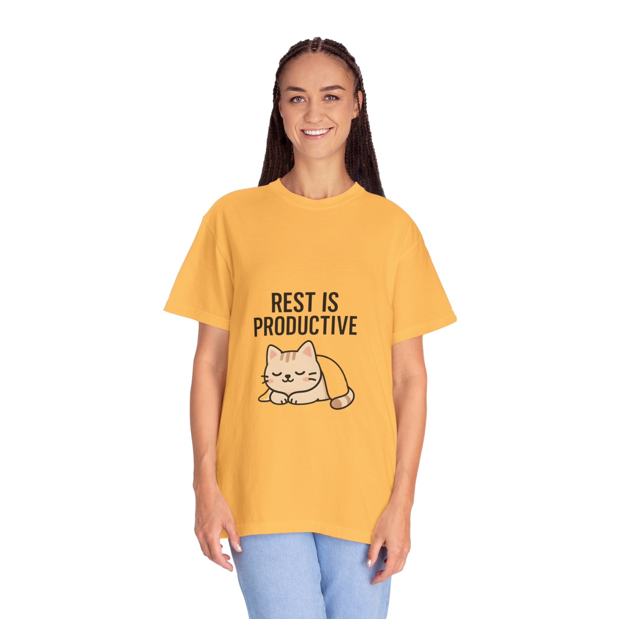 Rest Is Productive Cat T-Shirt