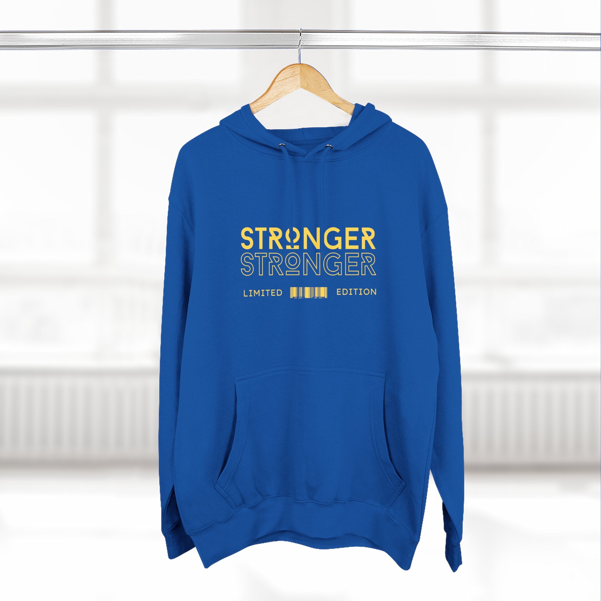 Stronger Stronger Limited Edition Hoodie — Motivational Graphic Fleece Hoodie