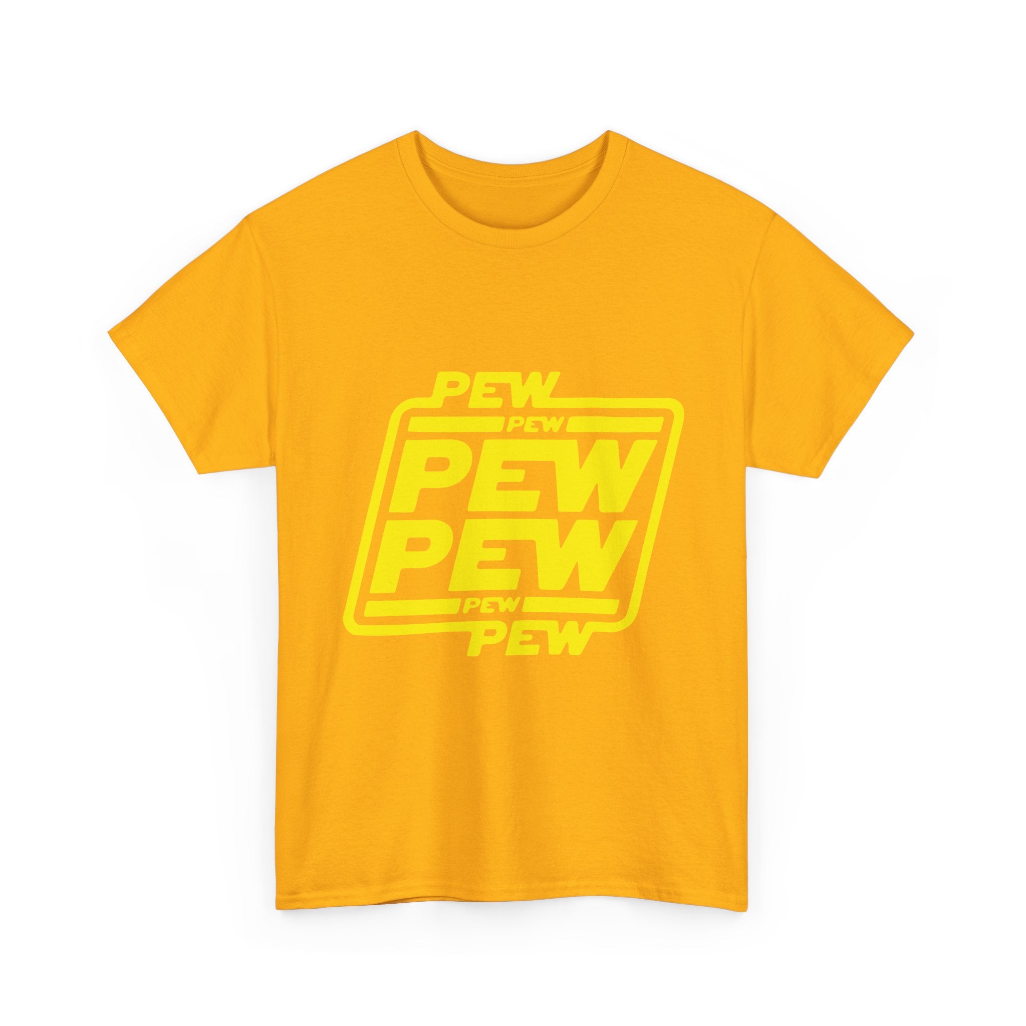 Playful Pew Pew Tee, Graphic T-Shirt, Casual Humor Top, Gift for Gamers, Unisex Cotton Tee, Fun Statement Shirt