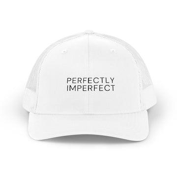 Trucker Cap — "Perfectly Imperfect" Embroidered Mesh Snapback