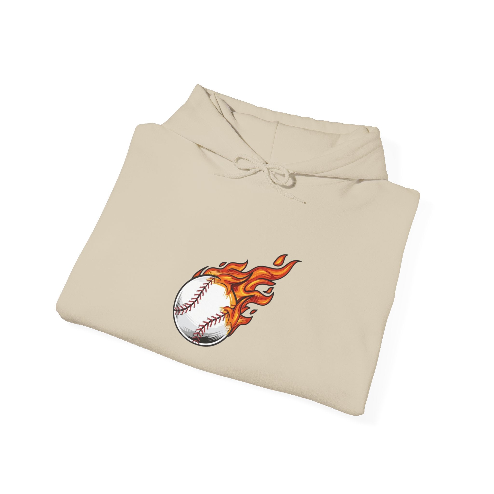 Flaming Baseball Hoodie — Fireball Pitch Sports Sweatshirt