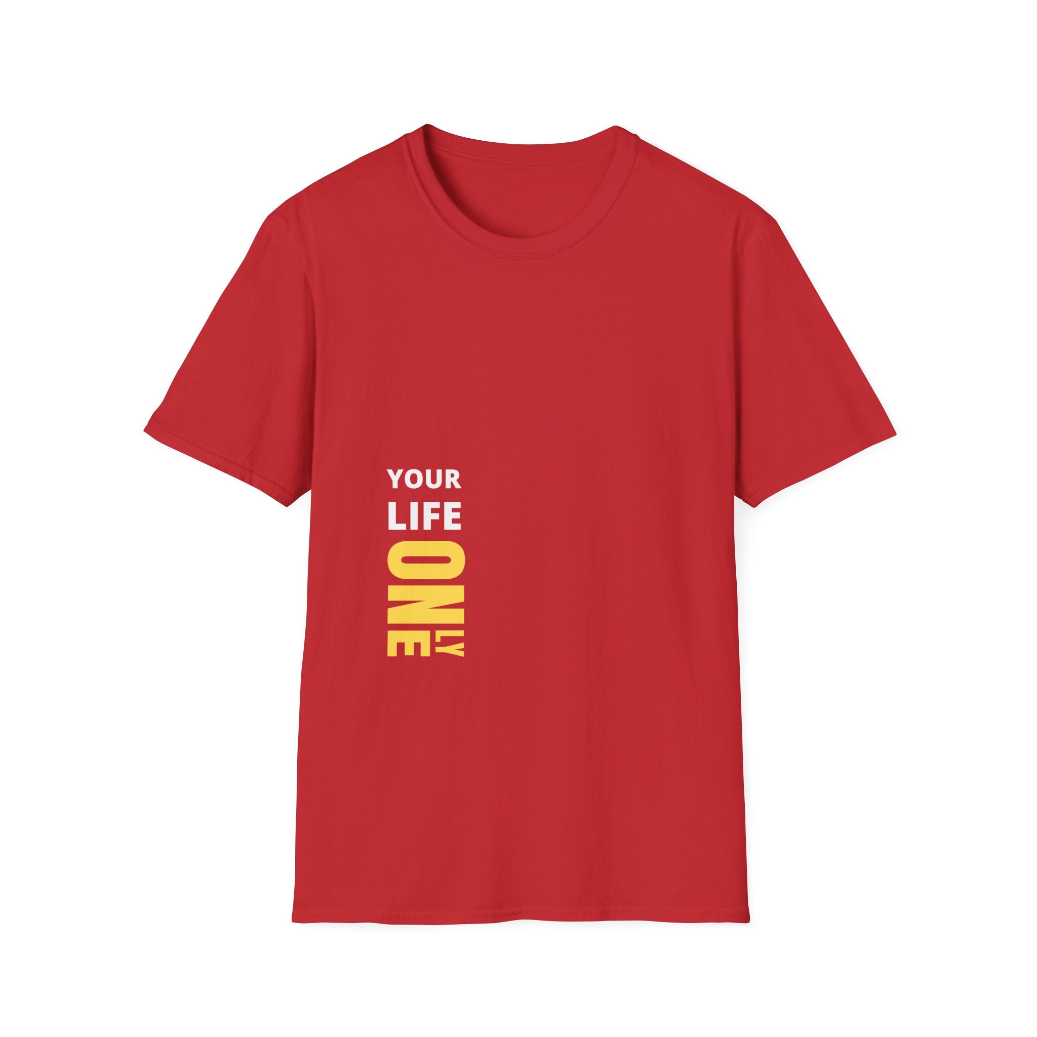 Your Life. One — Motivational Graphic T-Shirt with Yellow Accent
