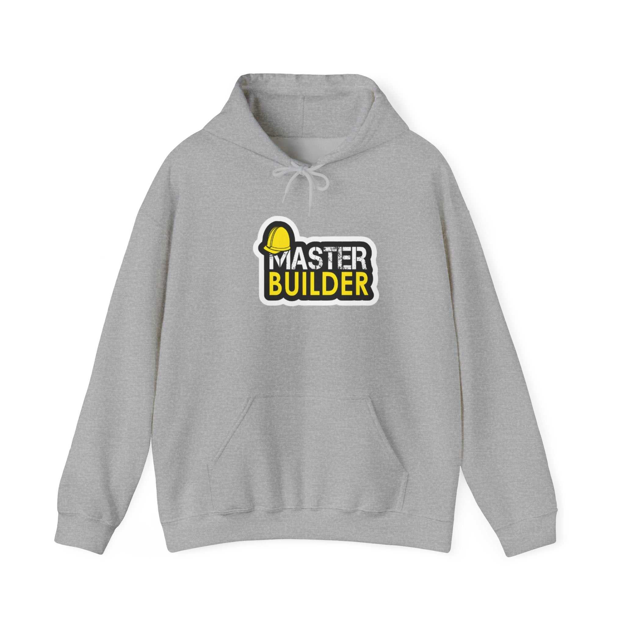 Master Builder Hoodie — Construction Worker Hard Hat Graphic Sweatshirt