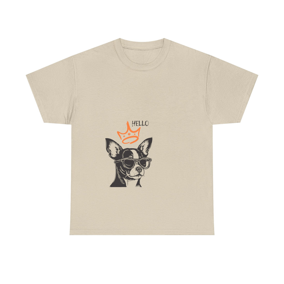 Chihuahua Crown Tee — Cute Sunglasses Dog Graphic T-Shirt