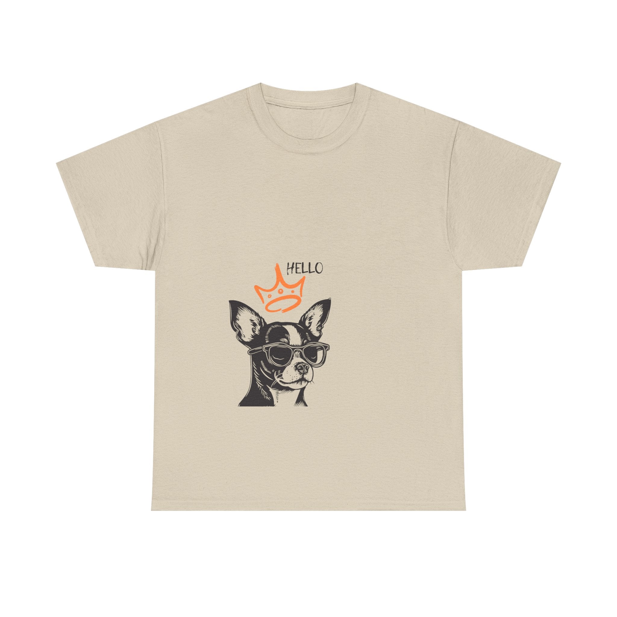 Chihuahua Crown Tee — Cute Sunglasses Dog Graphic T-Shirt