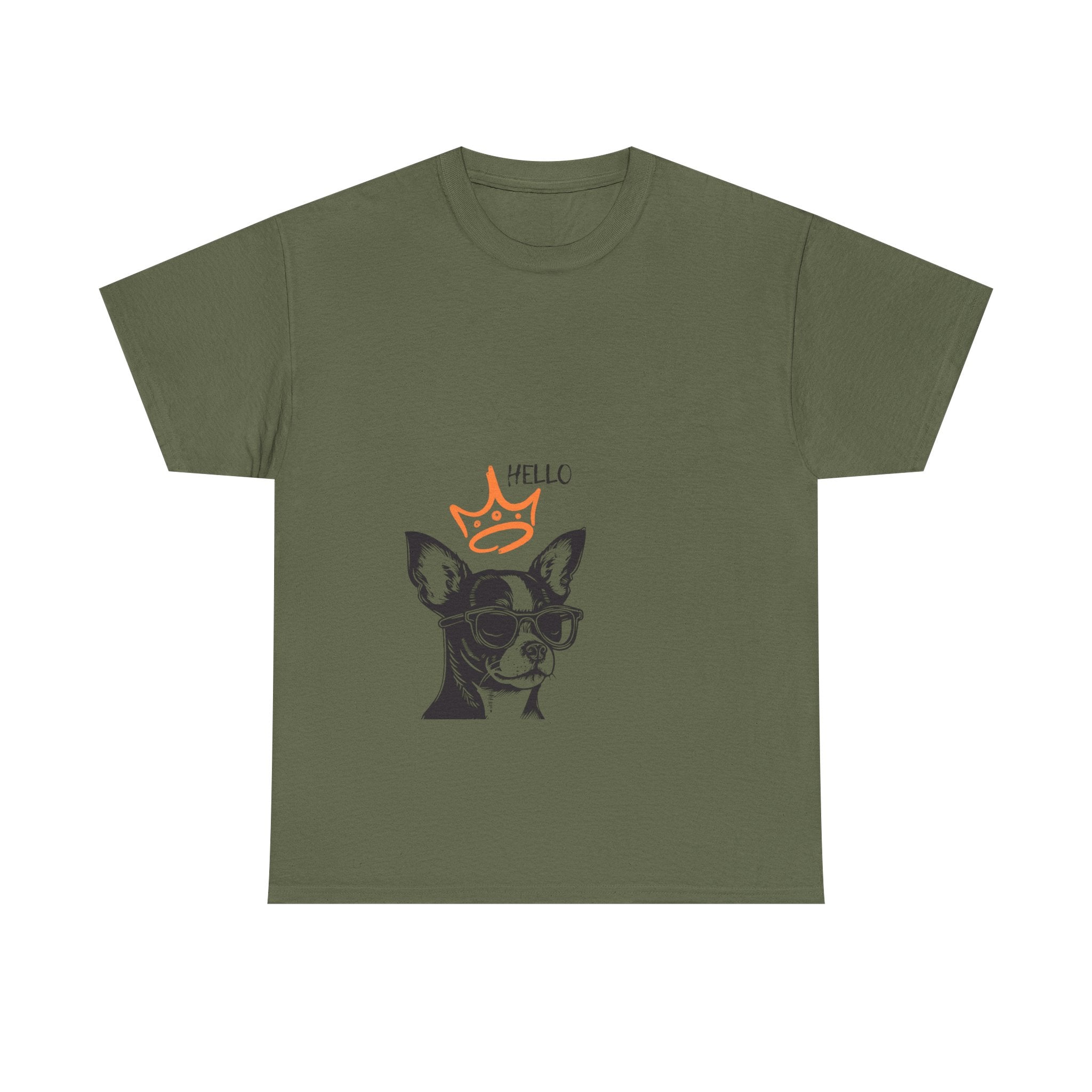 Chihuahua Crown Tee — Cute Sunglasses Dog Graphic T-Shirt