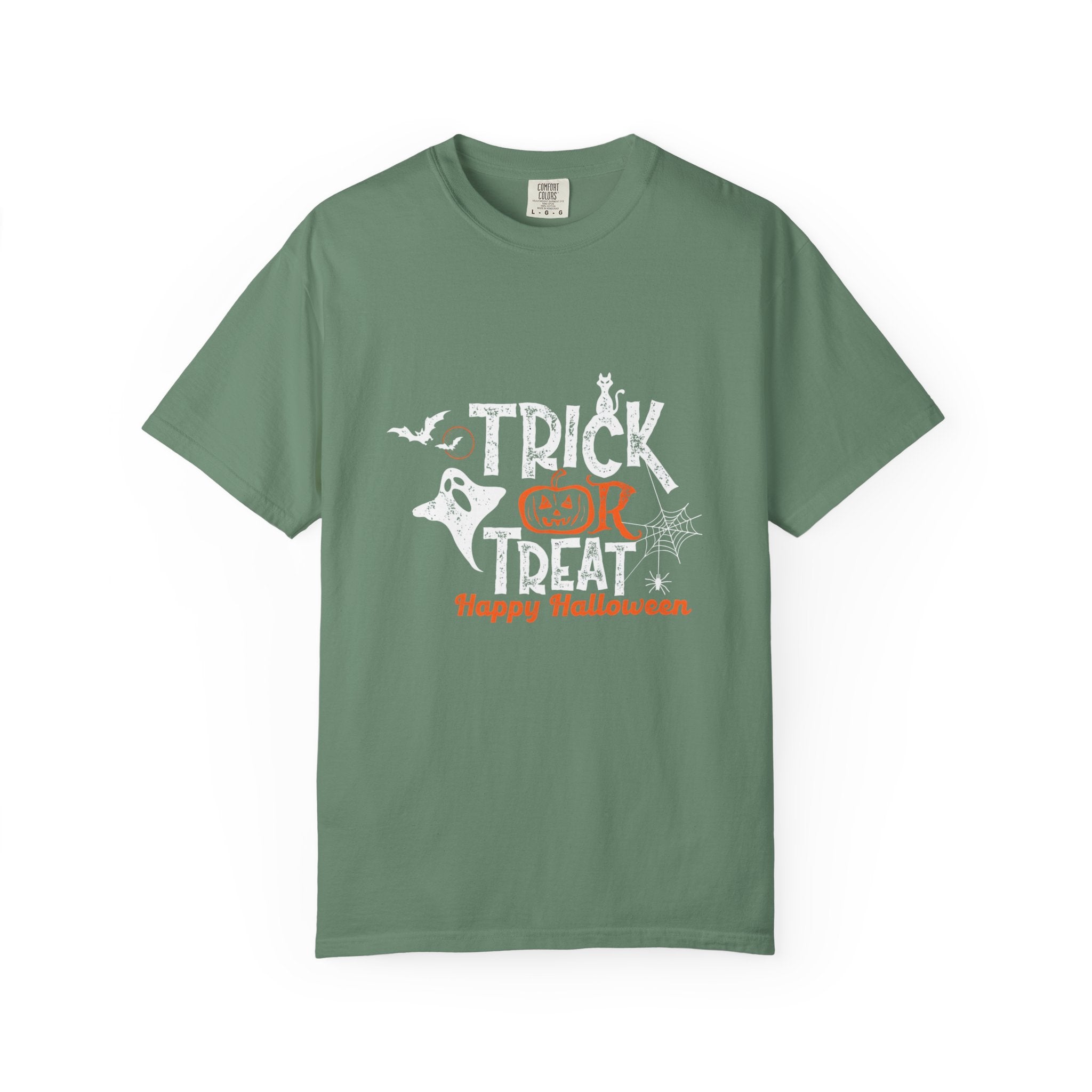 Halloween Trick or Treat T-Shirt, Spooky T-Shirt, Unisex Halloween Apparel, Funny Halloween Gift, October Party Shirt, Casual Halloween Wear