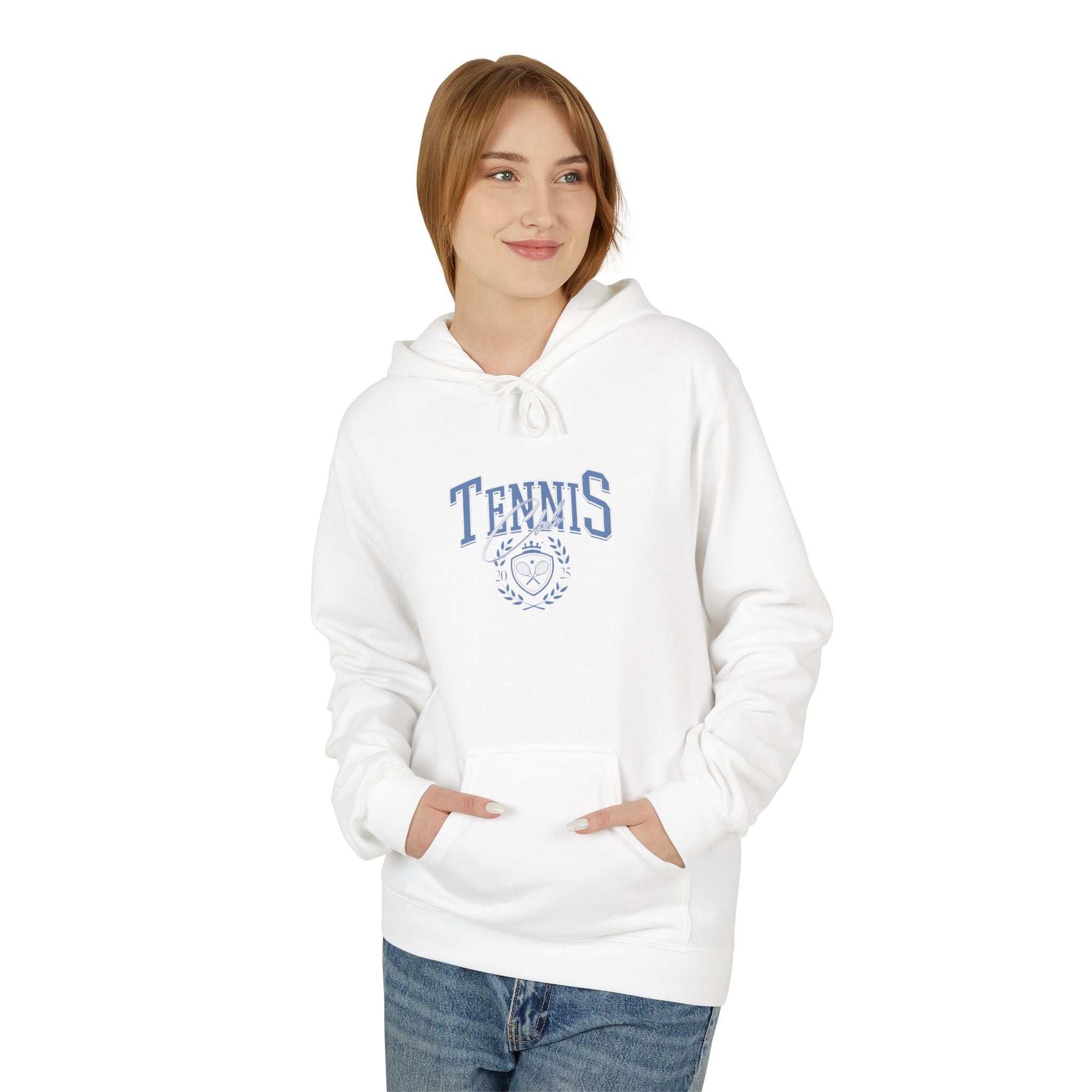 Tennis Hoodie — Vintage Court Graphic Sweatshirt