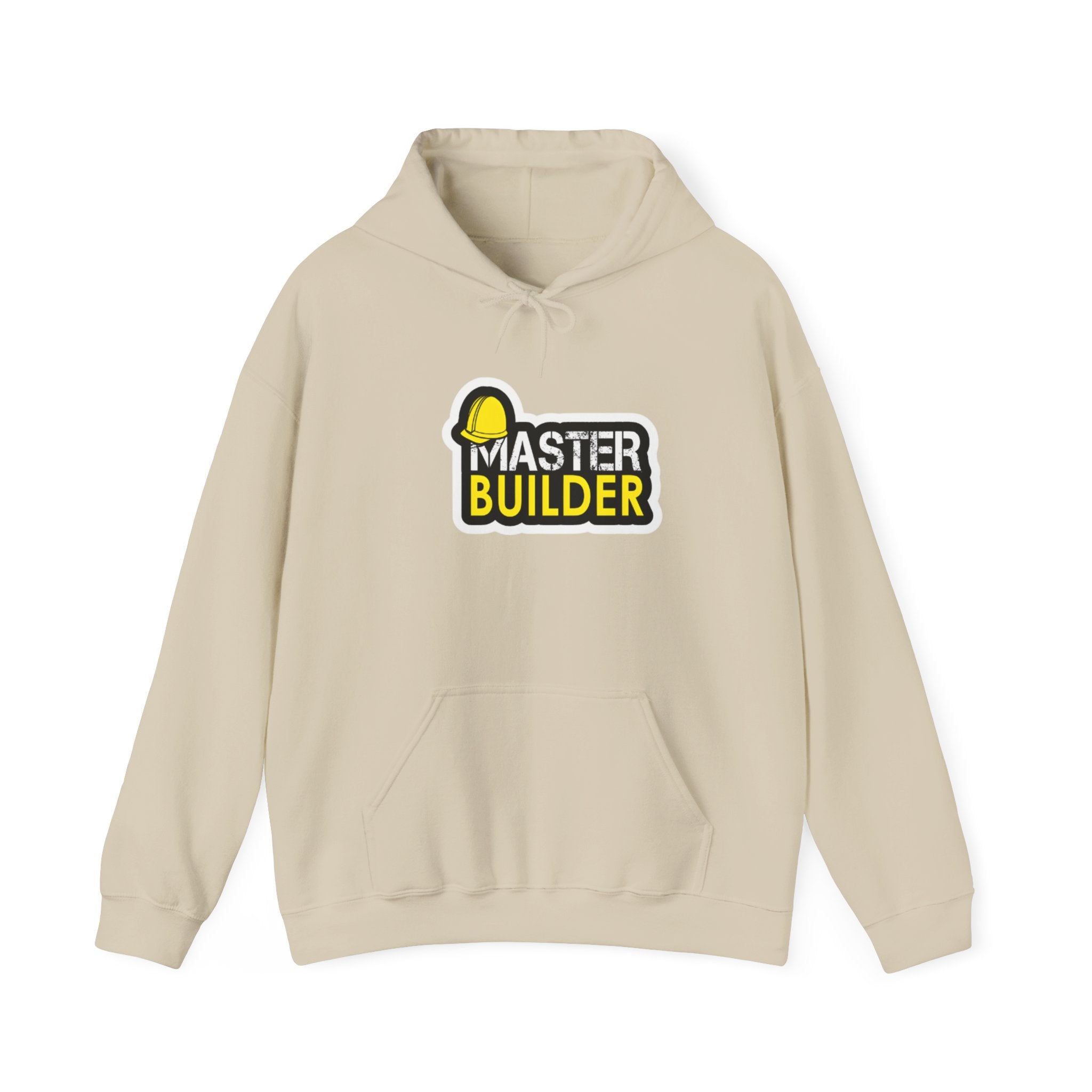 Master Builder Hoodie — Construction Worker Hard Hat Graphic Sweatshirt