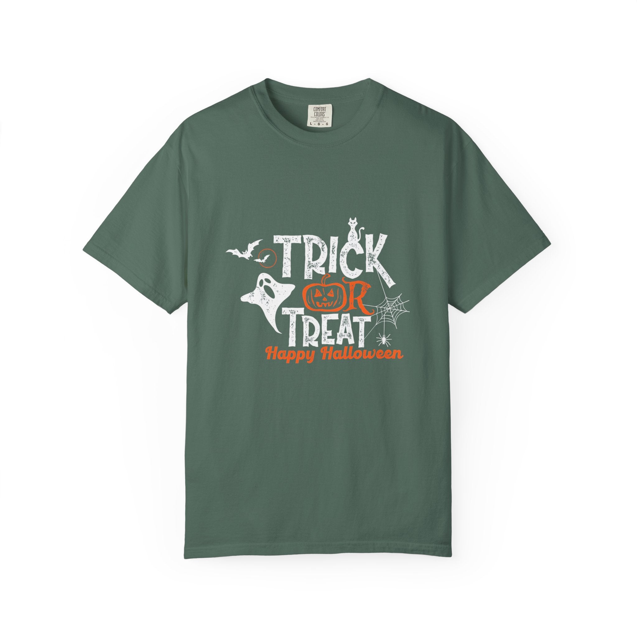 Halloween Trick or Treat T-Shirt, Spooky T-Shirt, Unisex Halloween Apparel, Funny Halloween Gift, October Party Shirt, Casual Halloween Wear