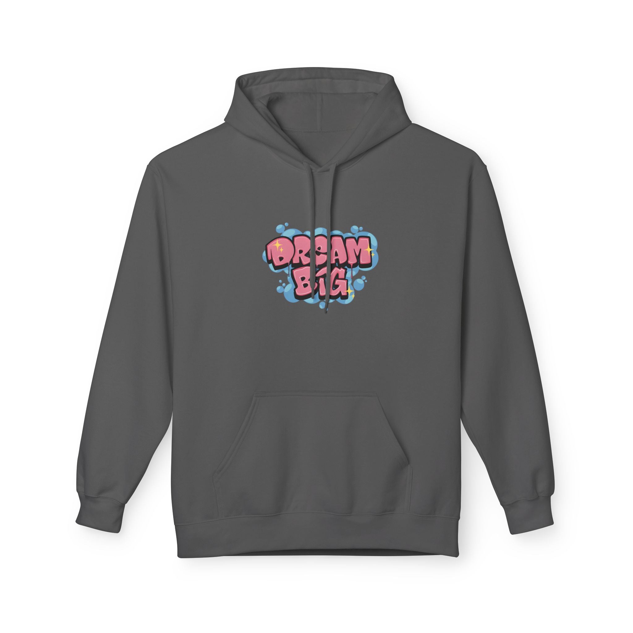 Dream Big Hoodie — Cute Bubble Letter Graphic Pullover