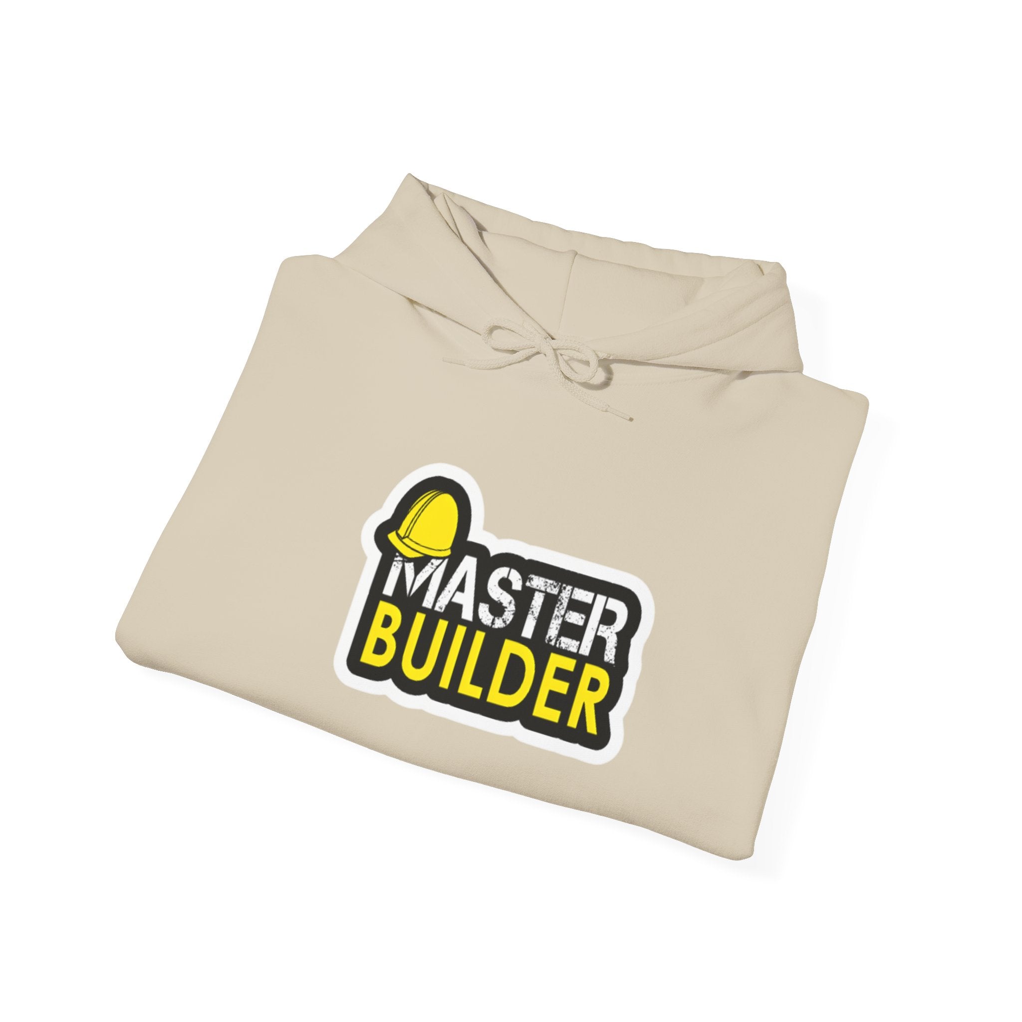 Master Builder Hoodie — Construction Worker Hard Hat Graphic Sweatshirt