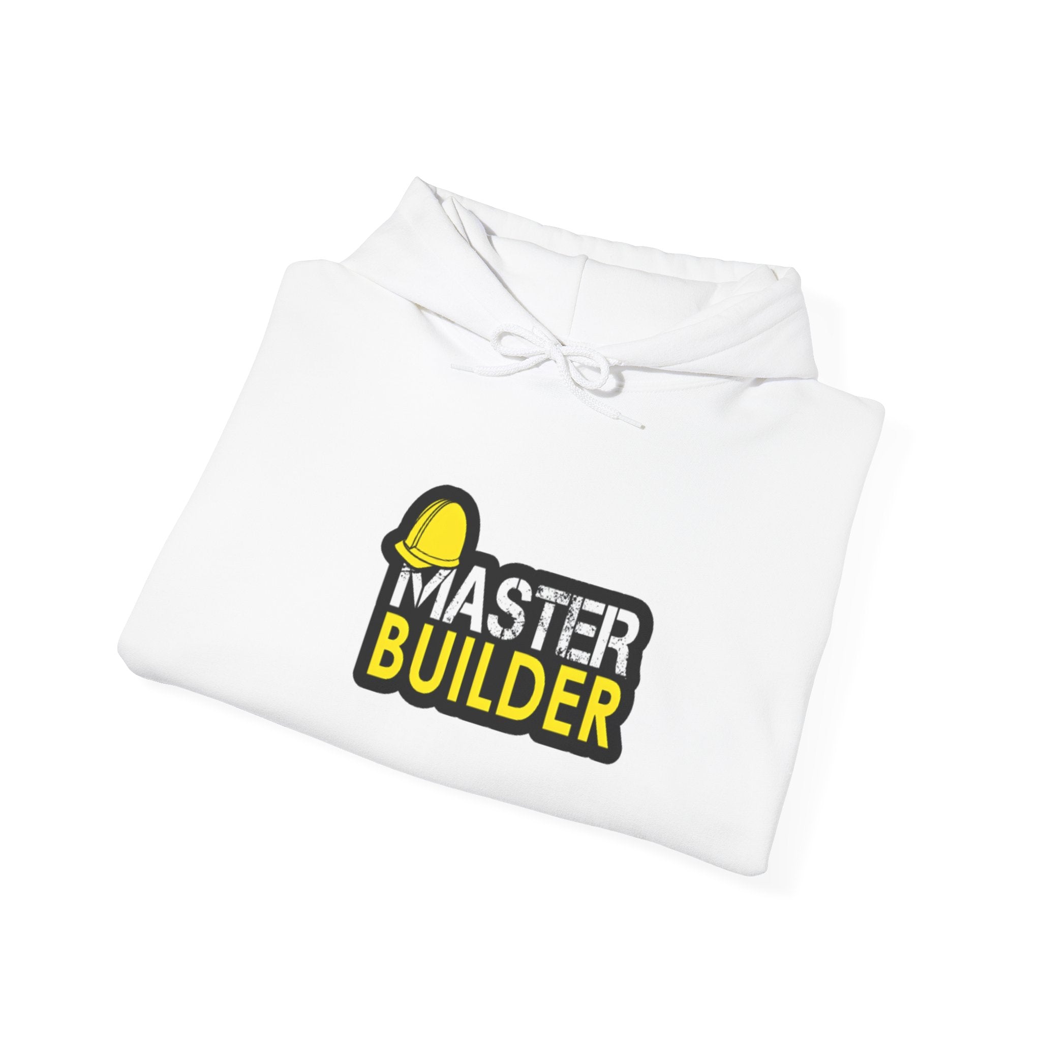 Master Builder Hoodie — Construction Worker Hard Hat Graphic Sweatshirt
