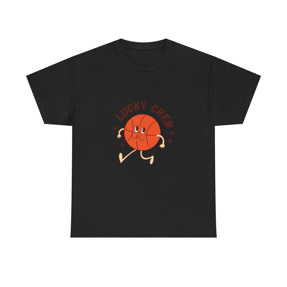 Lucky Crew Basketball T-Shirt — Cute Cartoon Hoop Graphic Tee