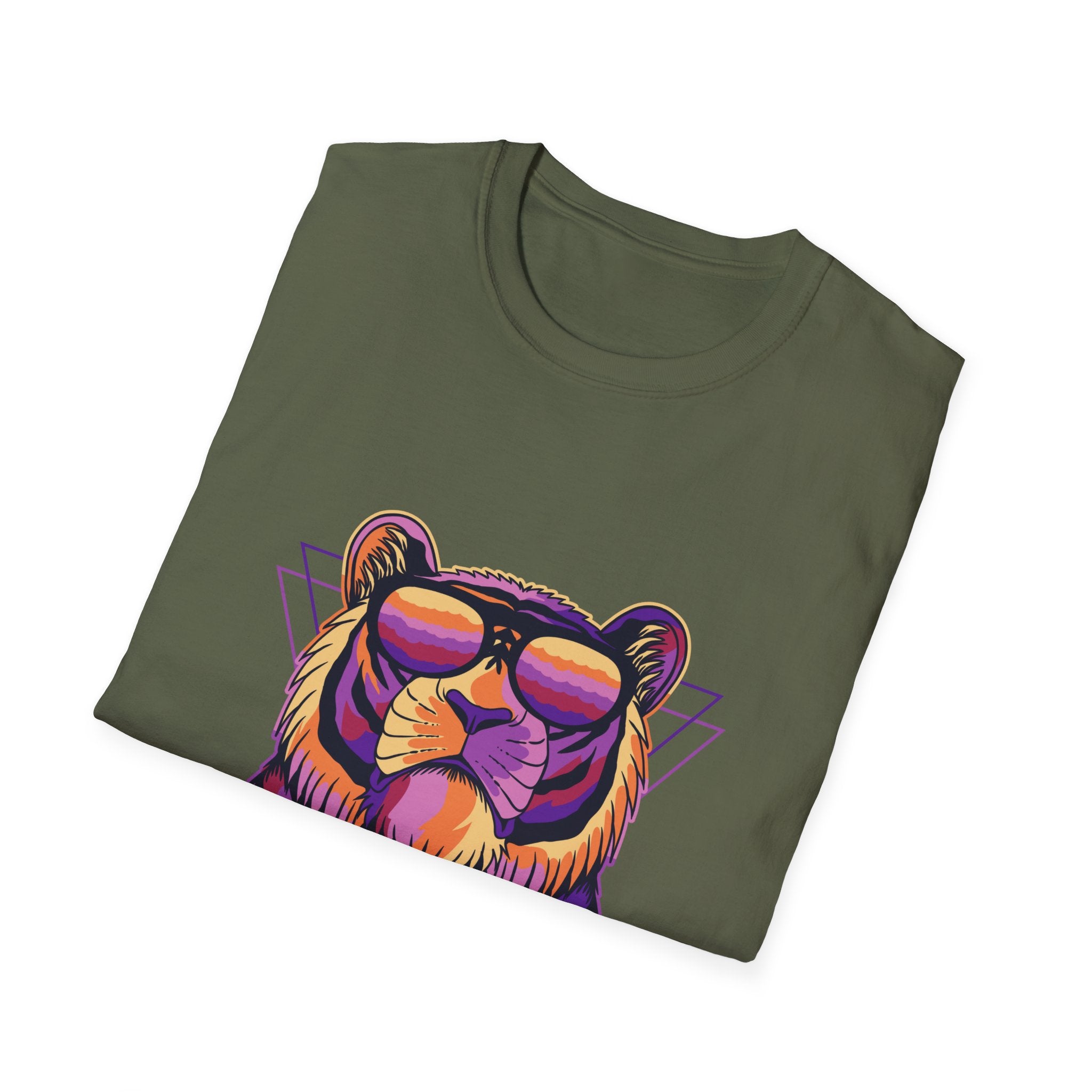 Neon Sunglasses Tiger T-Shirt