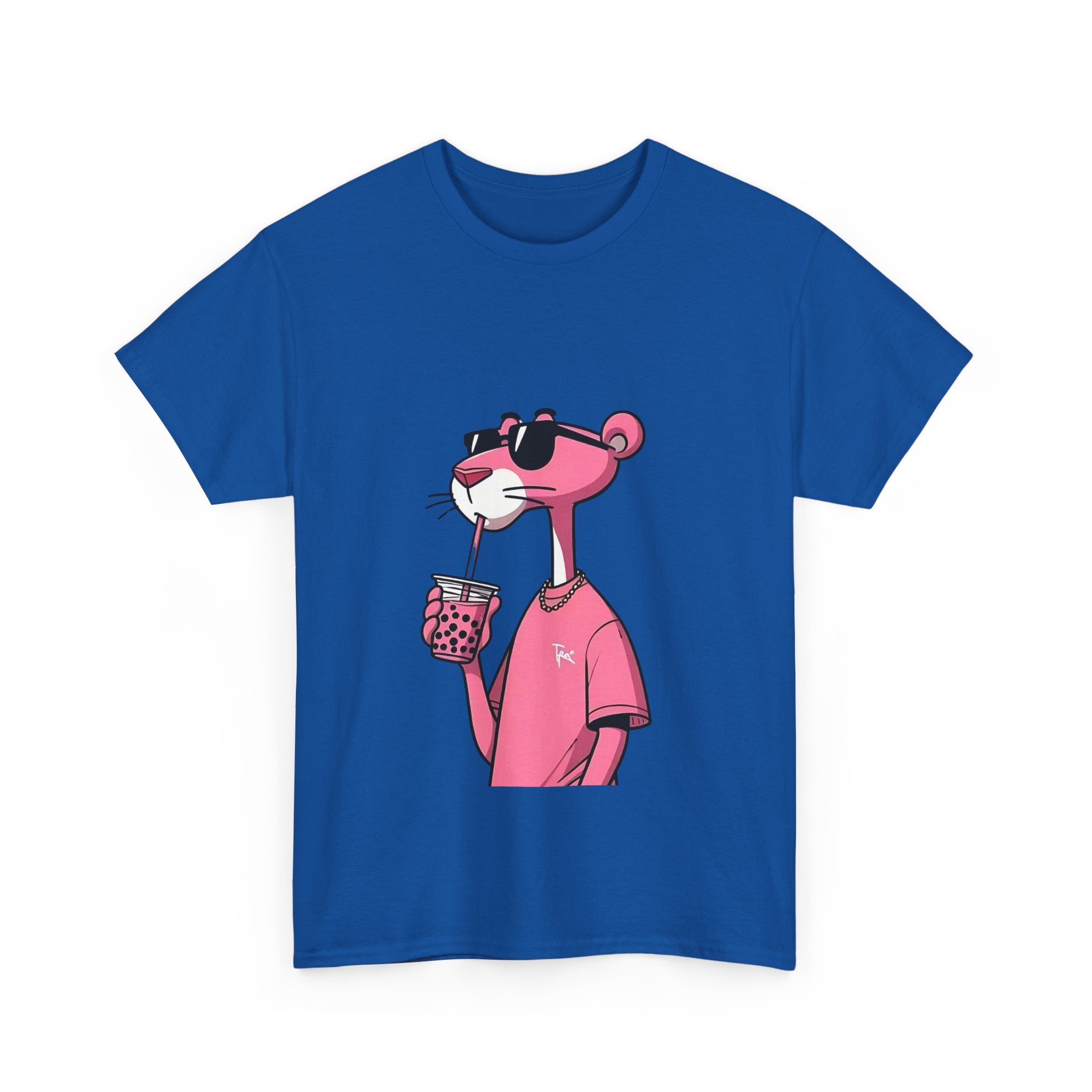 Chill Vibes Unisex Tee | Fun Summer Shirt, Casualwear, Gift for Friends, Beach Outing, Pink Panther Design